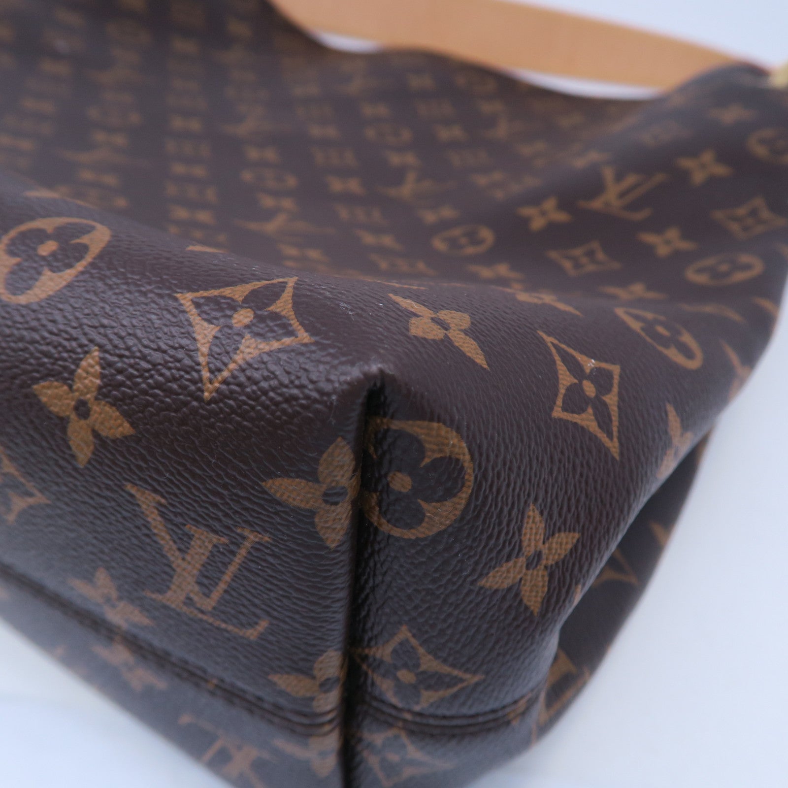 LOUIS VUITTON Monogram Graceful MM金扣肩背袋啡色