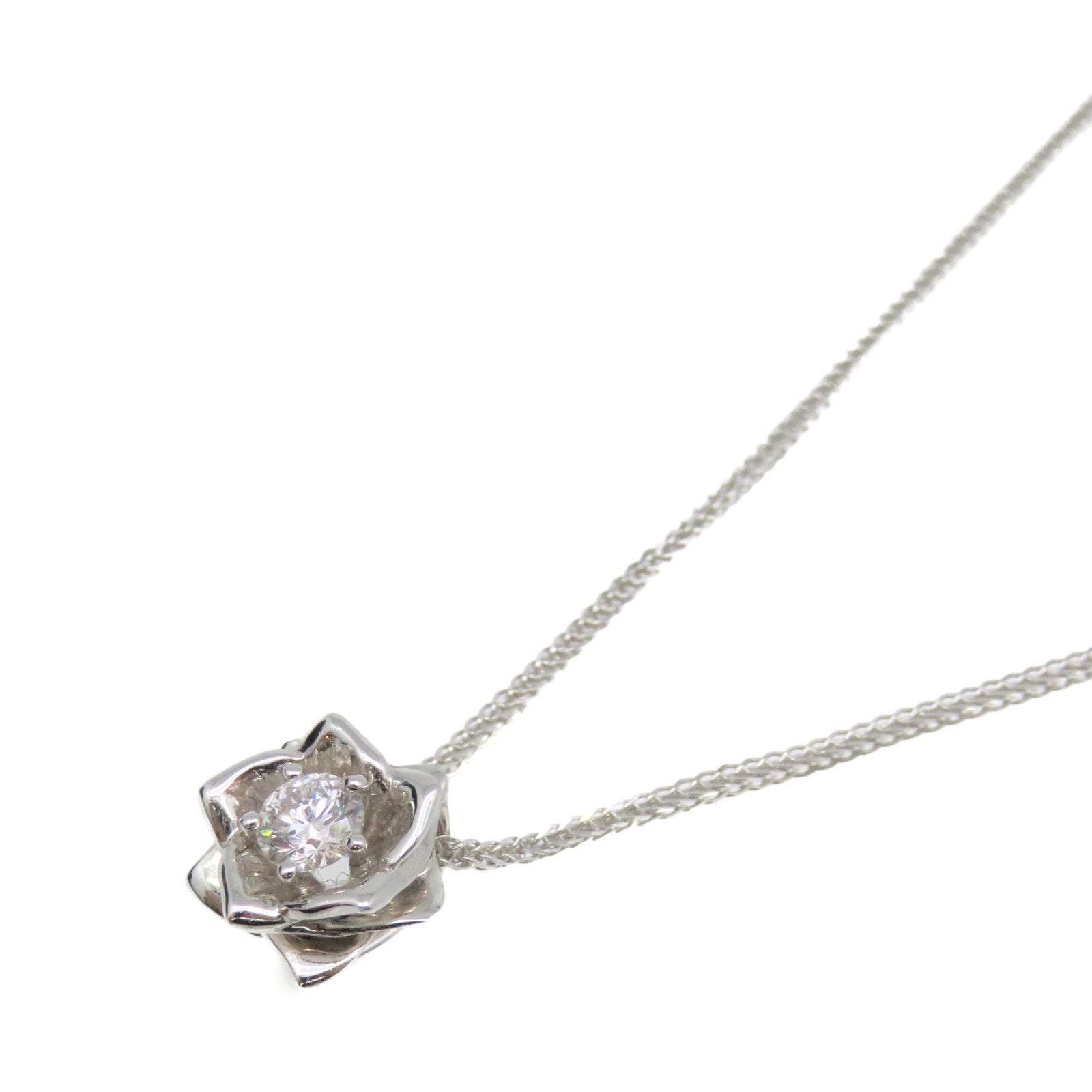 JEWELRY 18K白金/0.18ct钻石Diamond Necklace项链