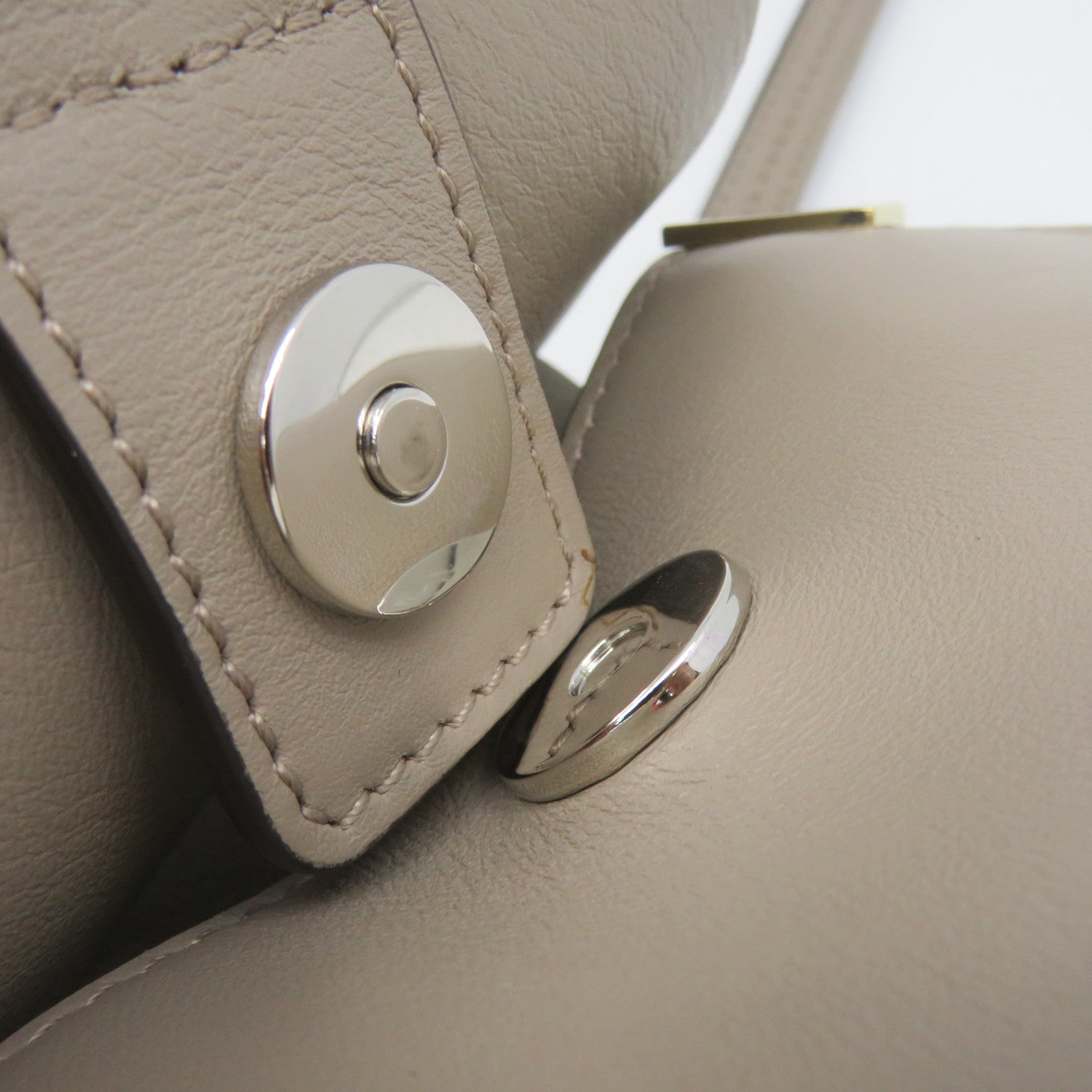 Chloe 牛皮皮革/麂皮皮革Faye Mini Bag 2Way Shoulder Bag手挽肩背两用袋灰色
