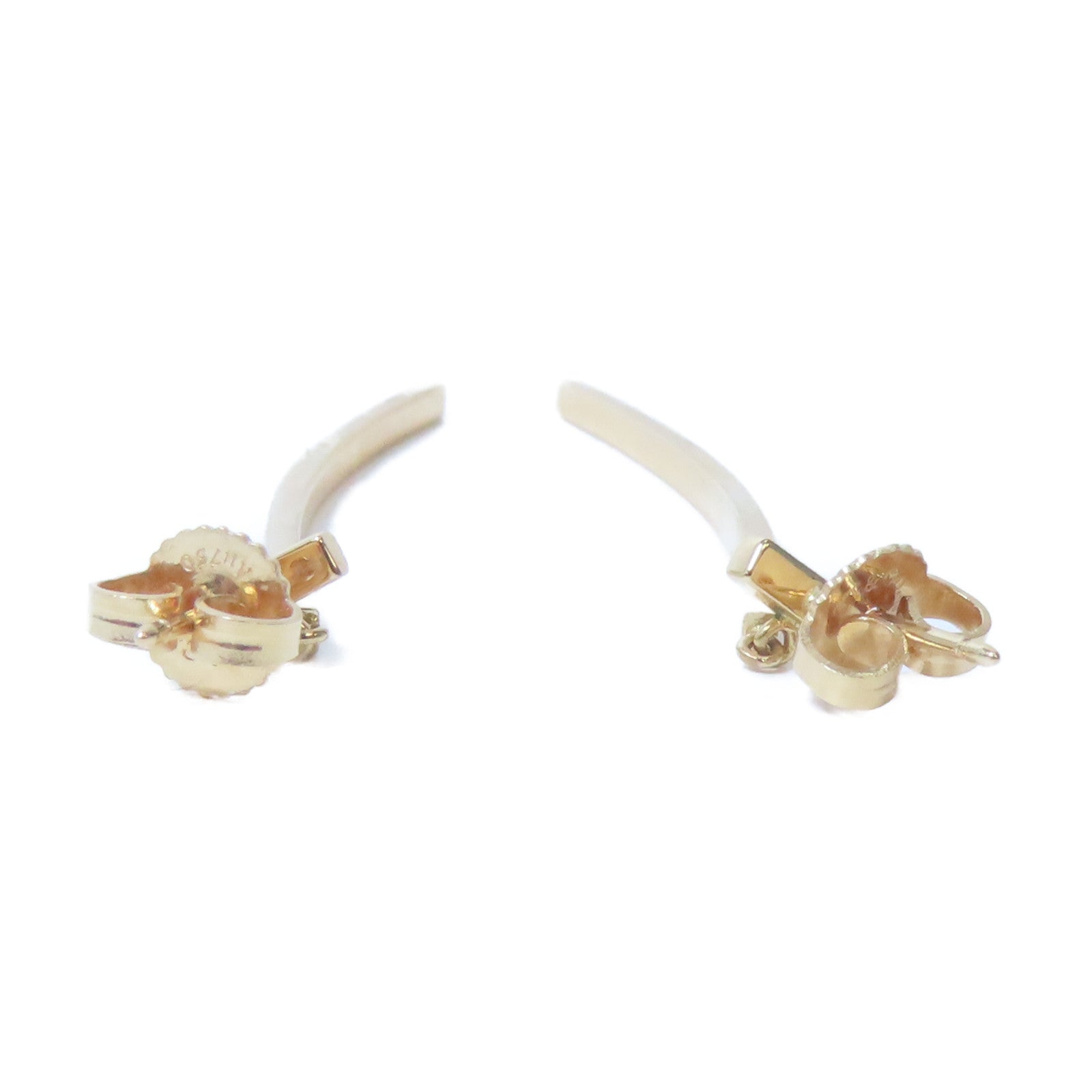 TIFFANY＆CO 18K黃金T Wire Bar Earrings耳環金色