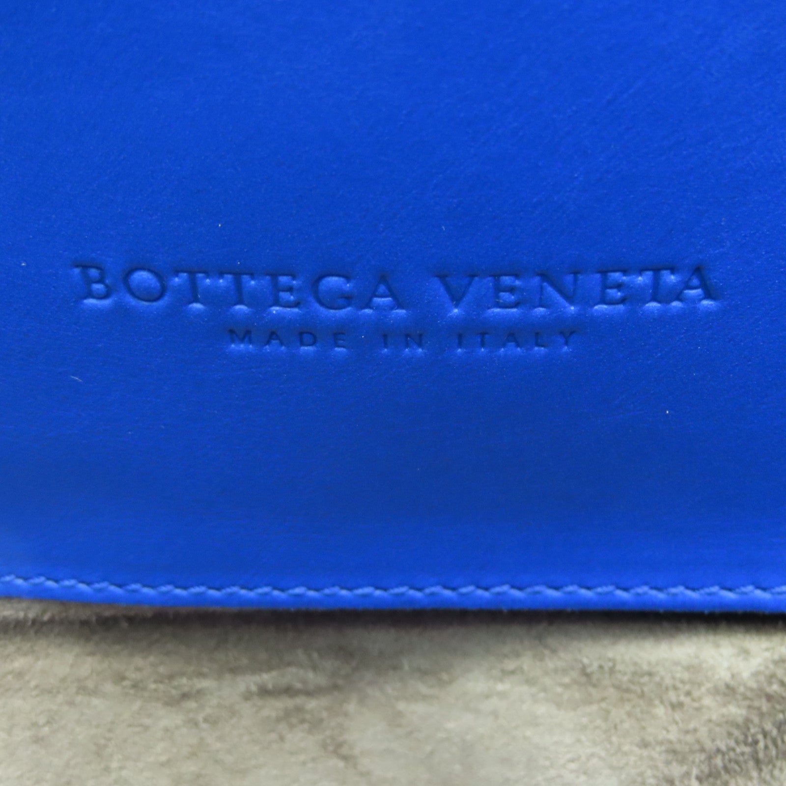 BOTTEGA VENETA Leather Hand Bag Blue