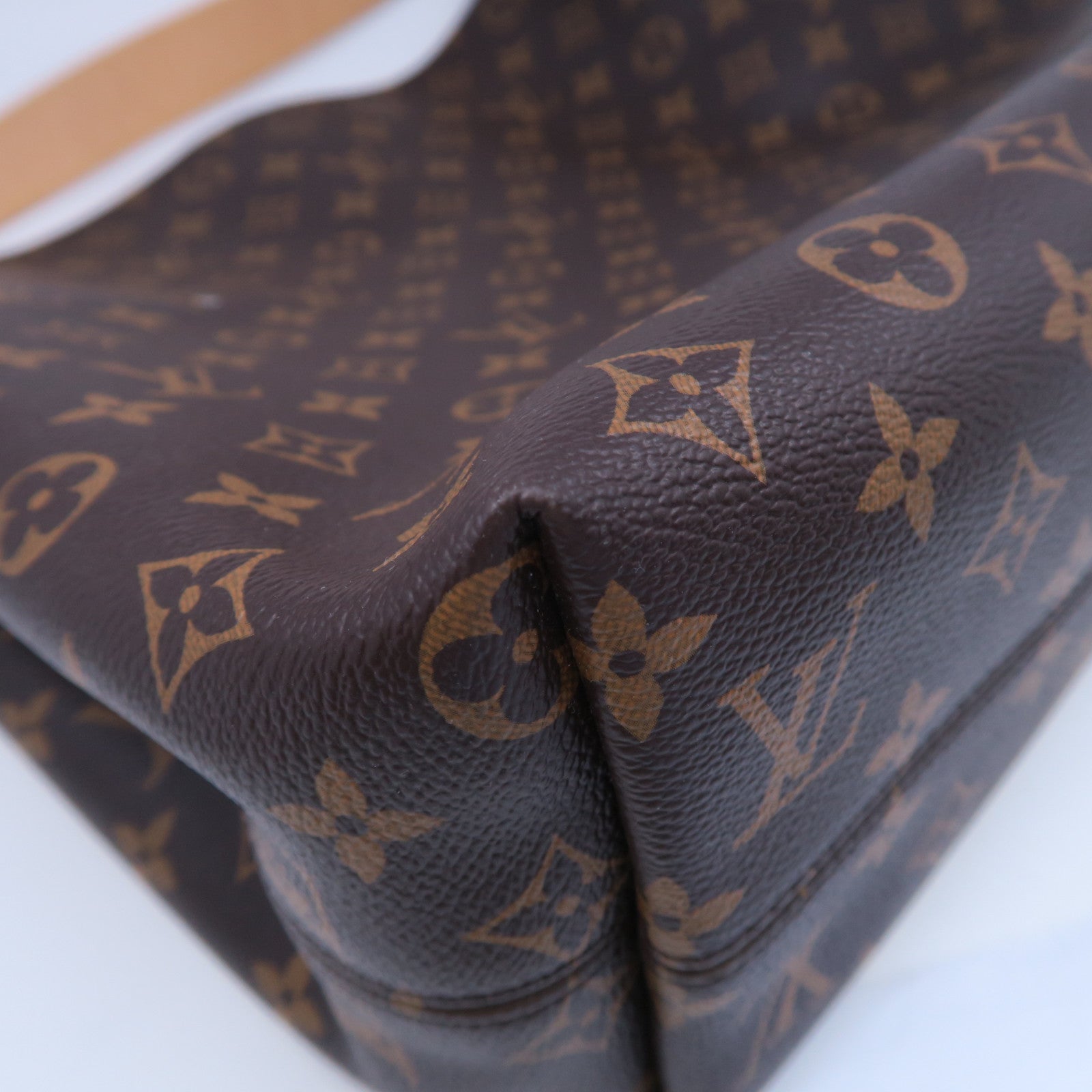 LOUIS VUITTON Monogram Graceful MM金扣肩背袋啡色