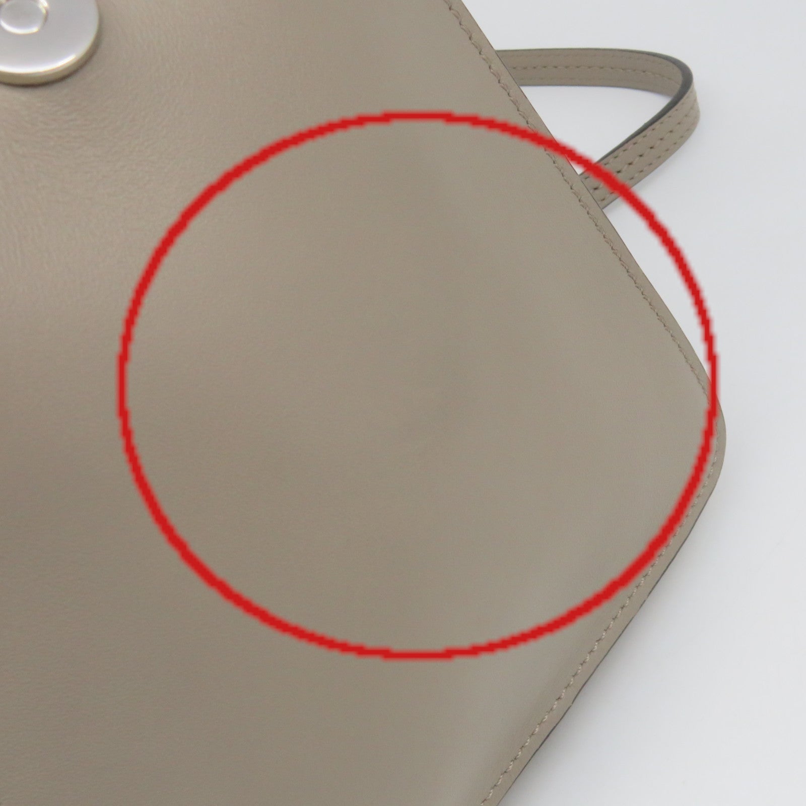 Chloe 牛皮皮革/麂皮皮革Faye Mini Bag 2Way Shoulder Bag手挽肩背两用袋灰色