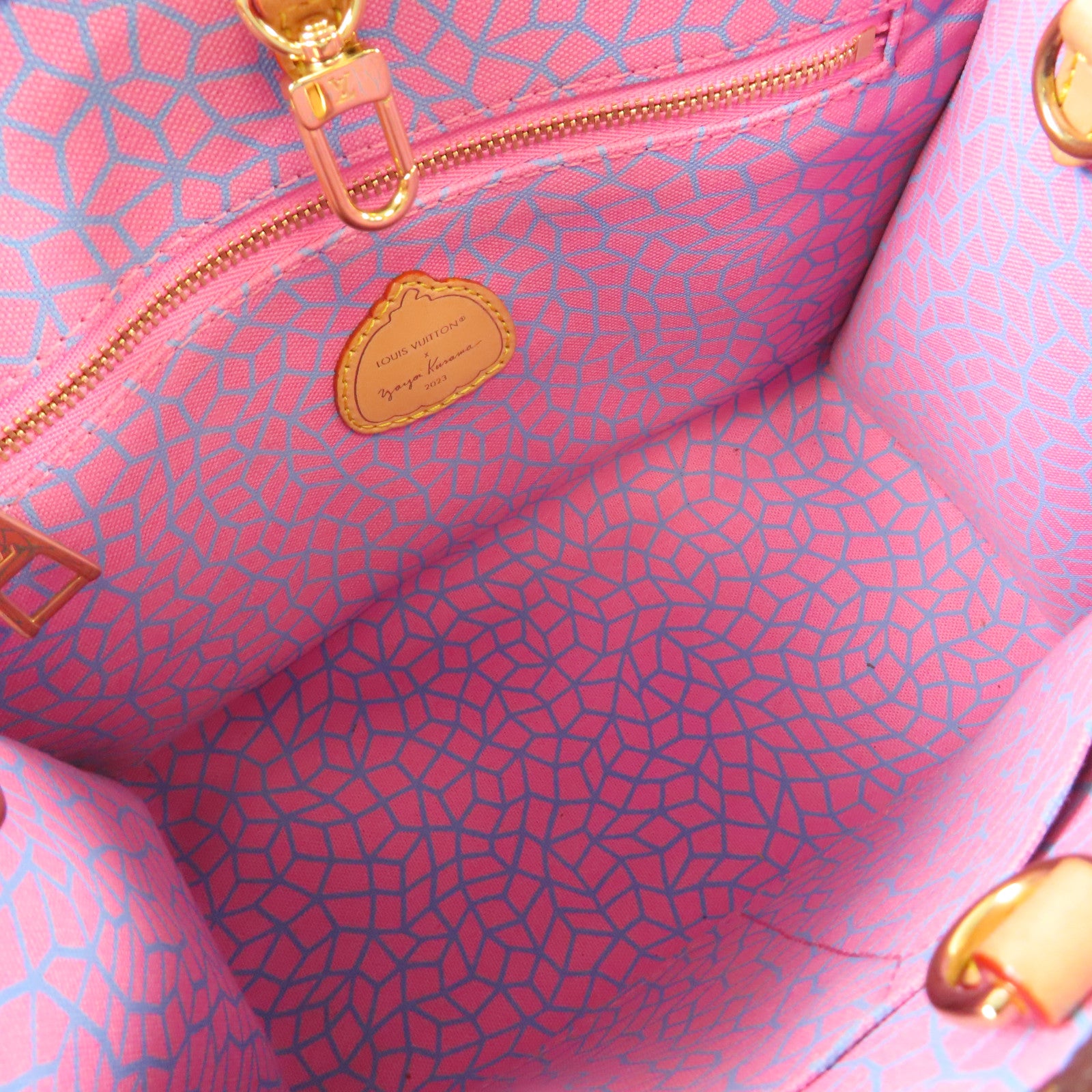 LOUIS VUITTON Monogram LV x YK OnTheGo PM 2Way Shoulder Bag金扣手挽肩背兩用袋啡色/彩色
