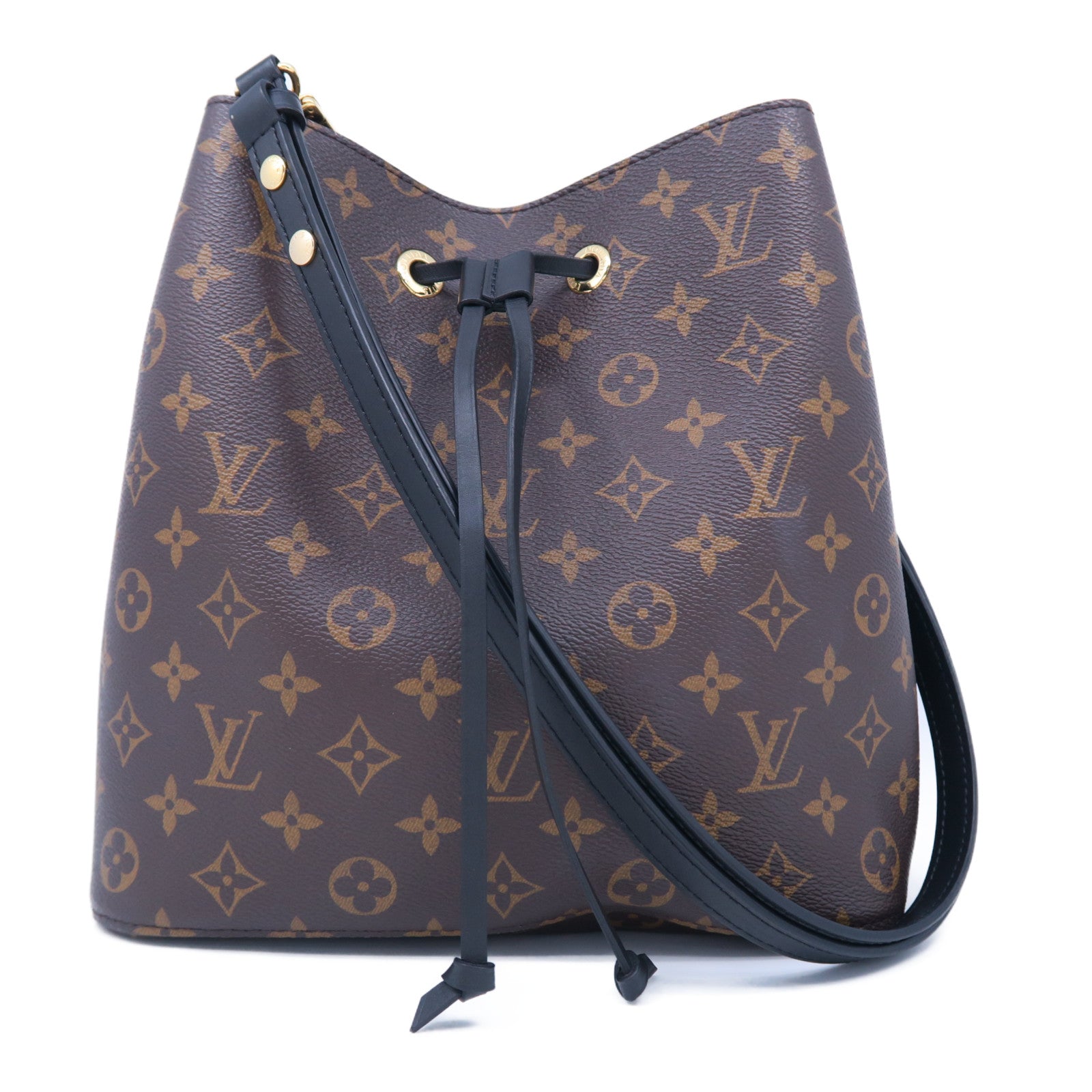 LOUIS VUITTON Monogram Neo Noe MM金扣肩背袋啡色