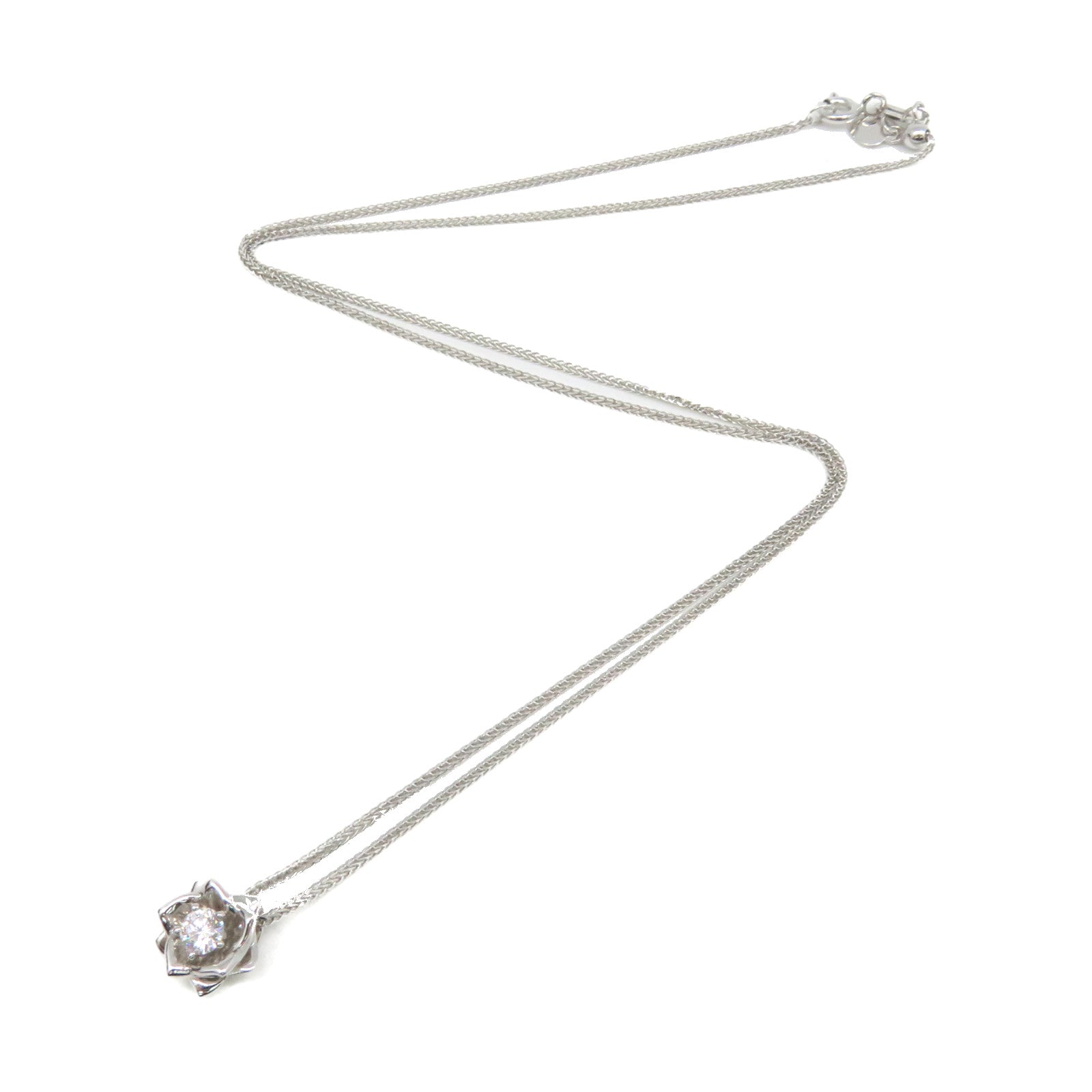 JEWELRY 18K白金/0.18ct钻石Diamond Necklace项链