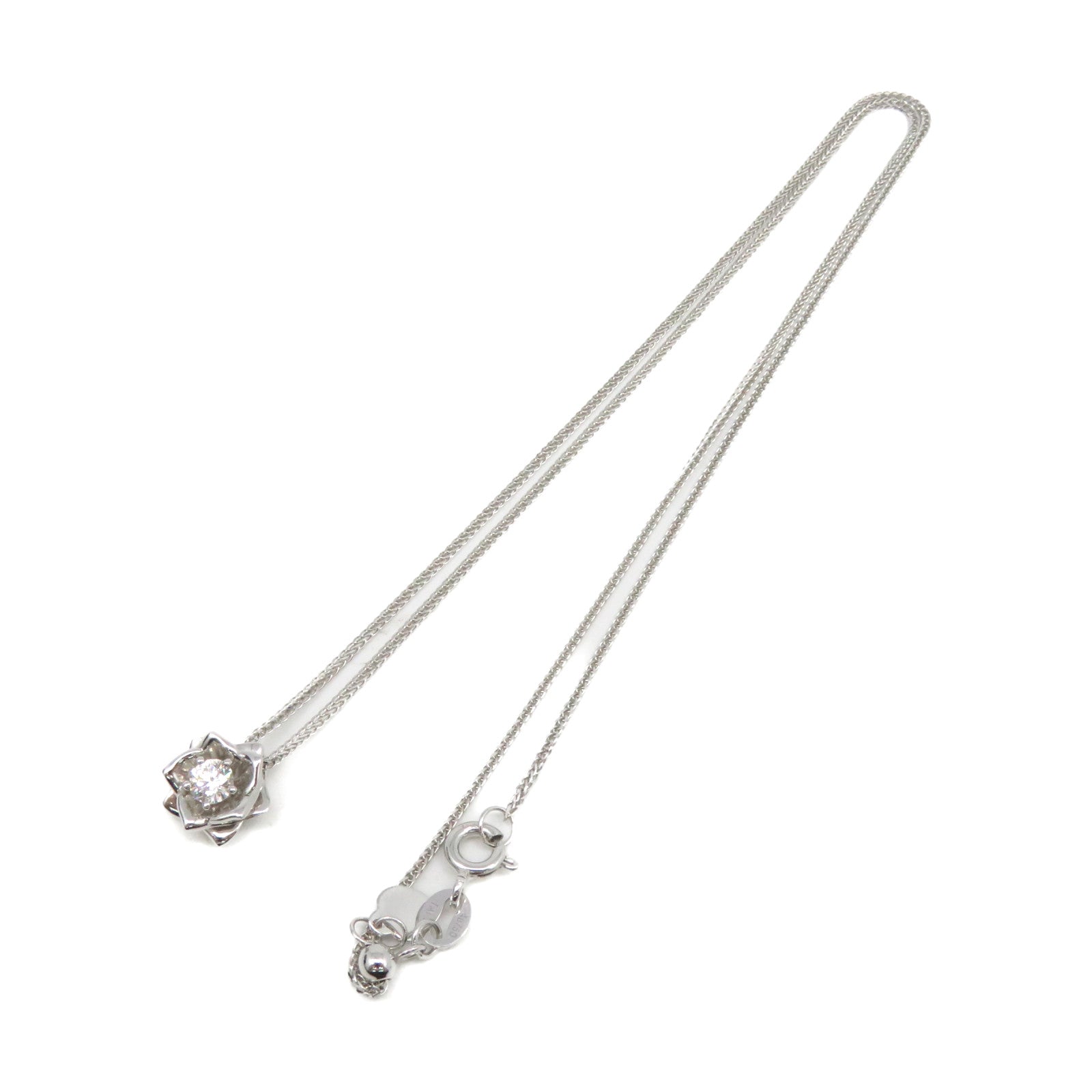 JEWELRY 18K白金/0.18ct钻石Diamond Necklace项链