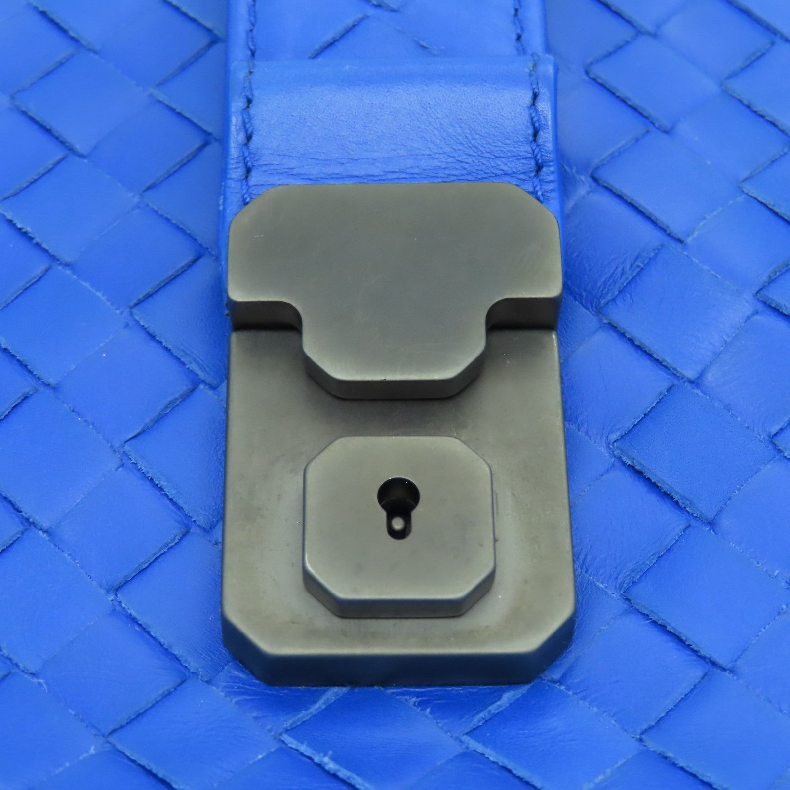 BOTTEGA VENETA Leather Hand Bag Blue