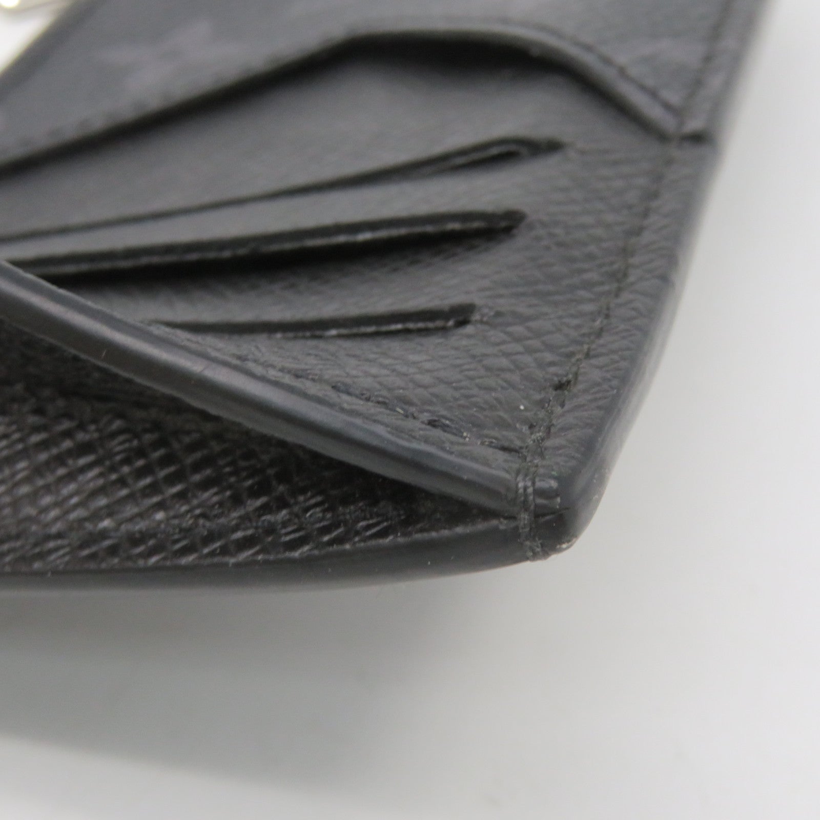 LOUIS VUITTON Monogram Eclipse Taigarama零錢卡片包黑色