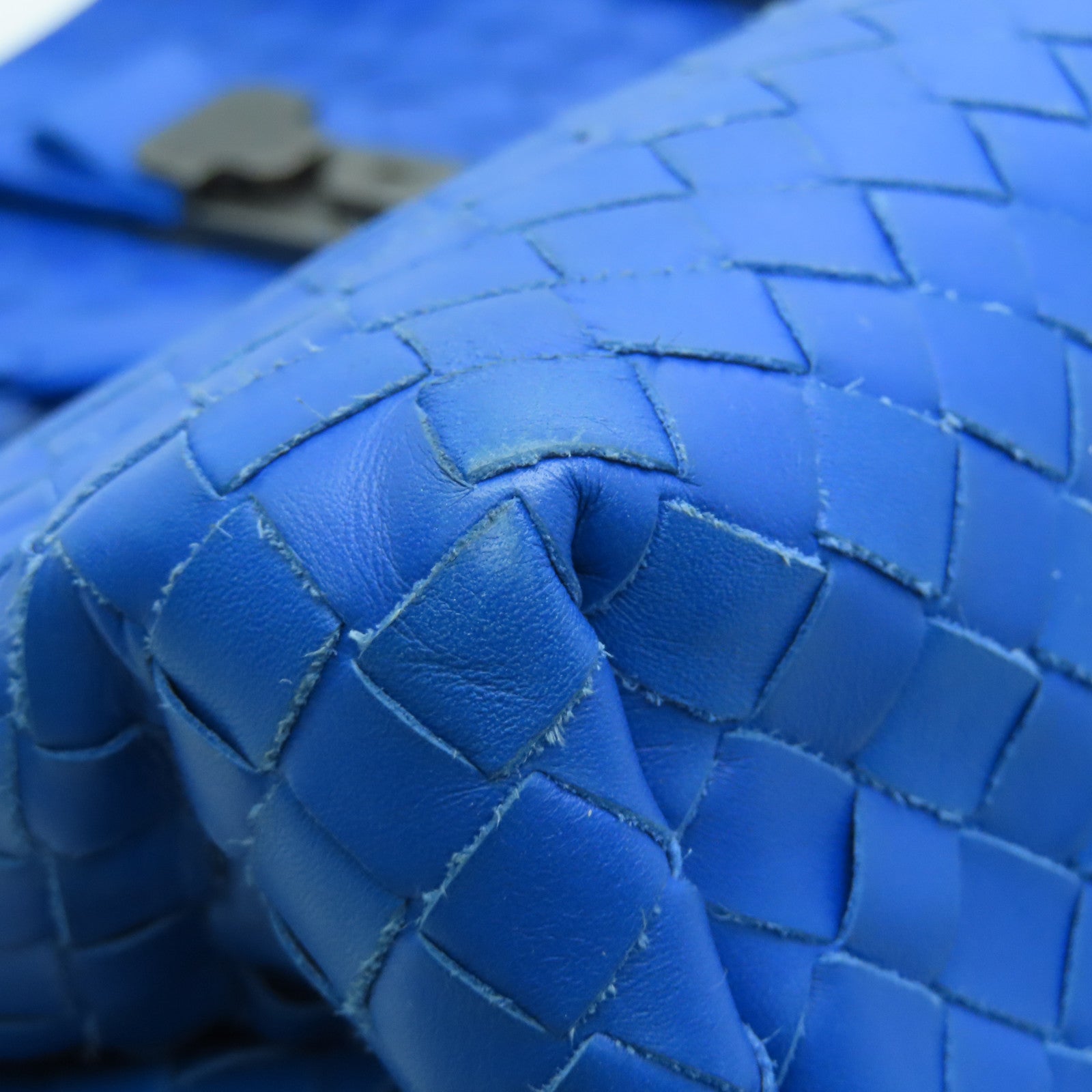 BOTTEGA VENETA Leather Hand Bag Blue