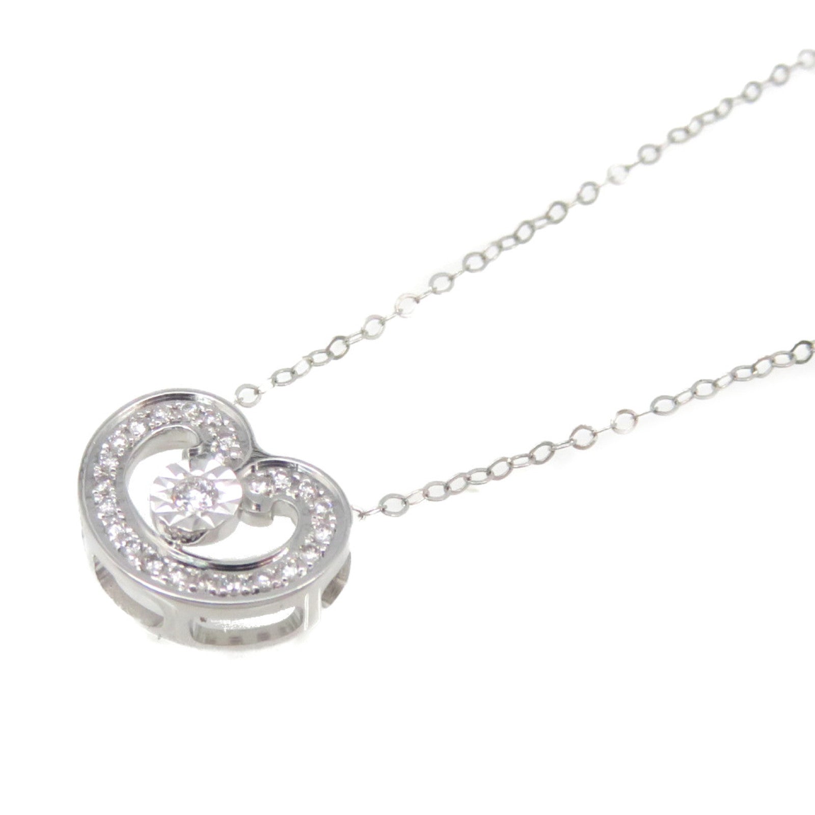 JEWELRY 【激減優惠】18K白金/0.08ct鑽石Diamond Necklace項鏈
