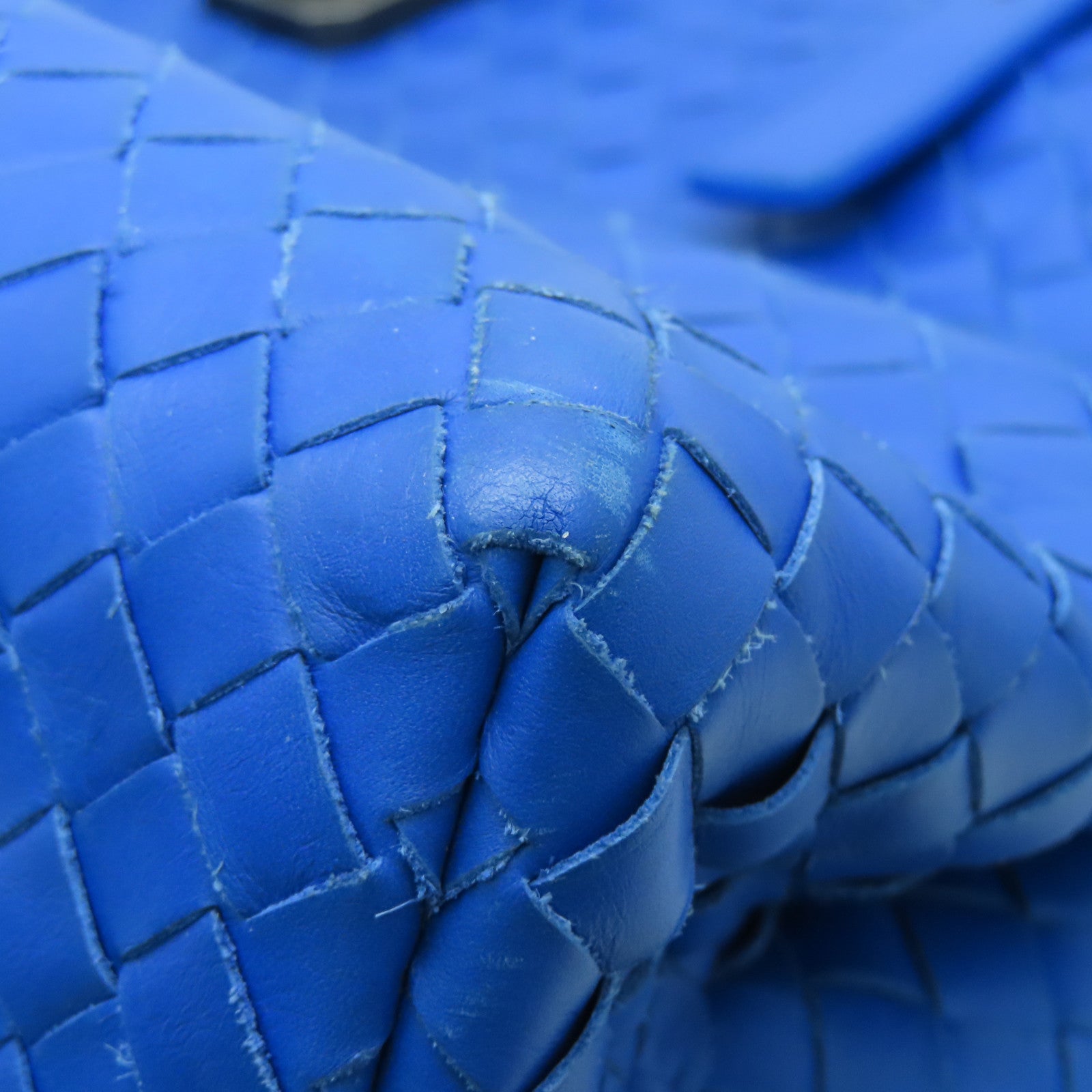 BOTTEGA VENETA Leather Hand Bag Blue
