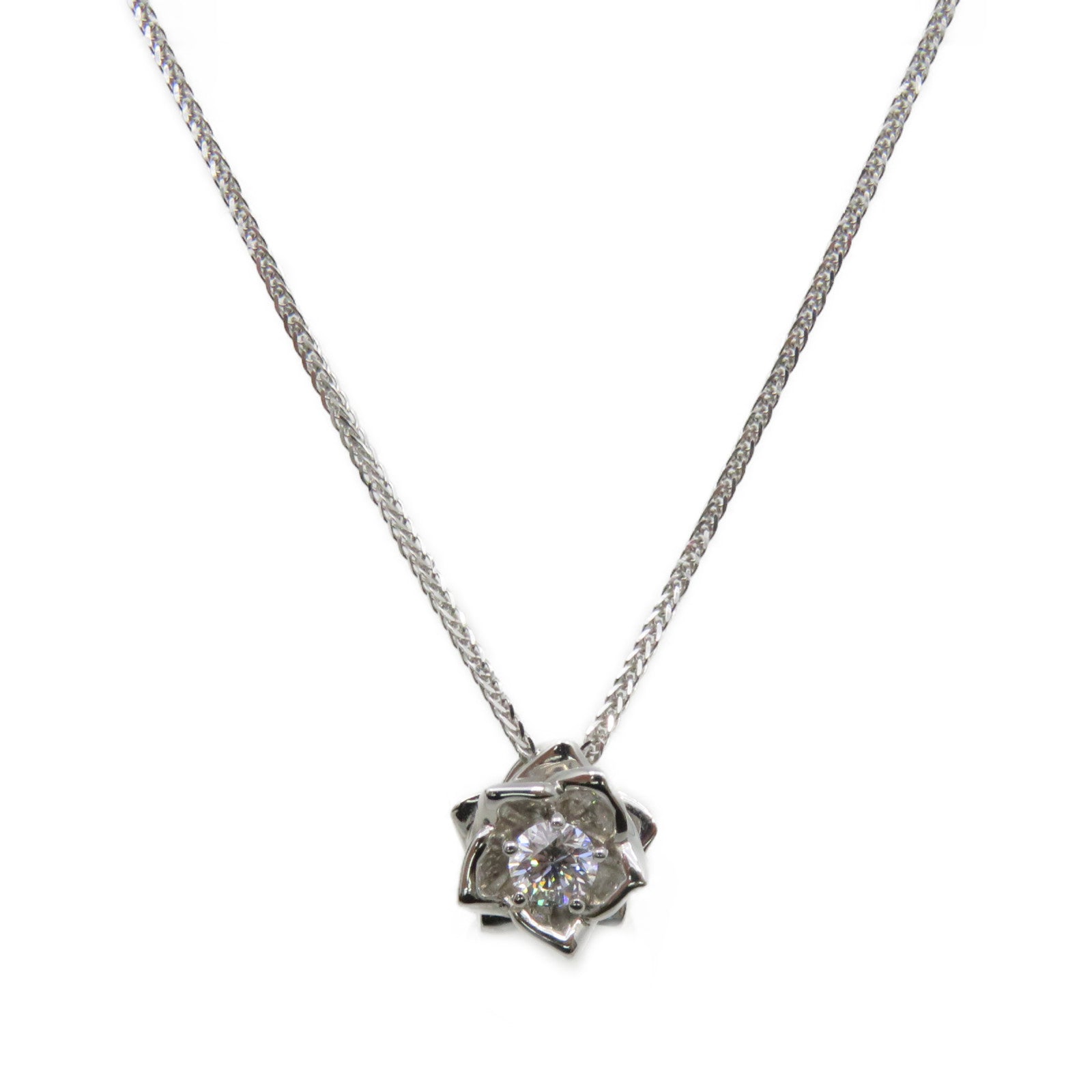 JEWELRY 18K白金/0.18ct钻石Diamond Necklace项链