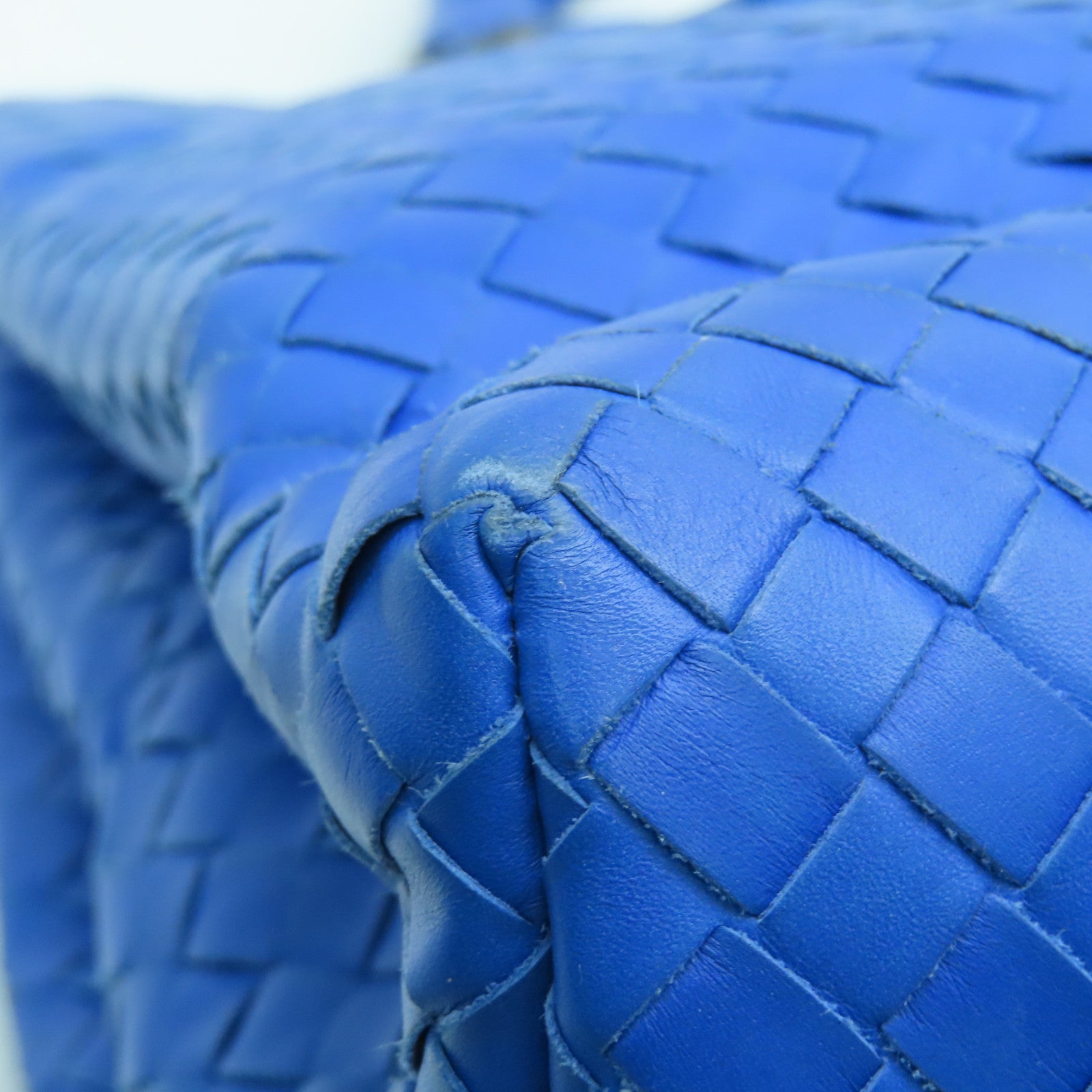 BOTTEGA VENETA Leather Hand Bag Blue