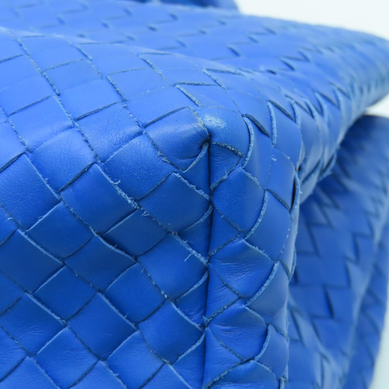 BOTTEGA VENETA Leather Hand Bag Blue