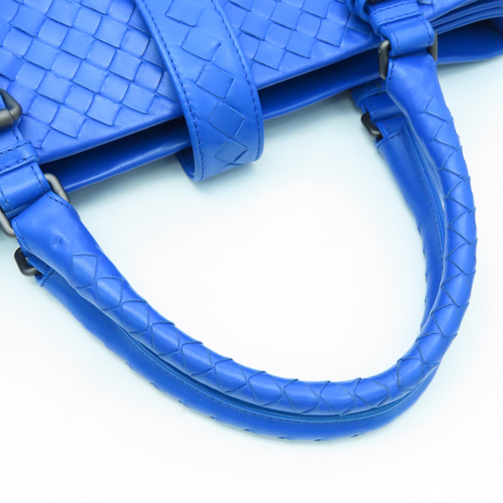BOTTEGA VENETA Leather Hand Bag Blue