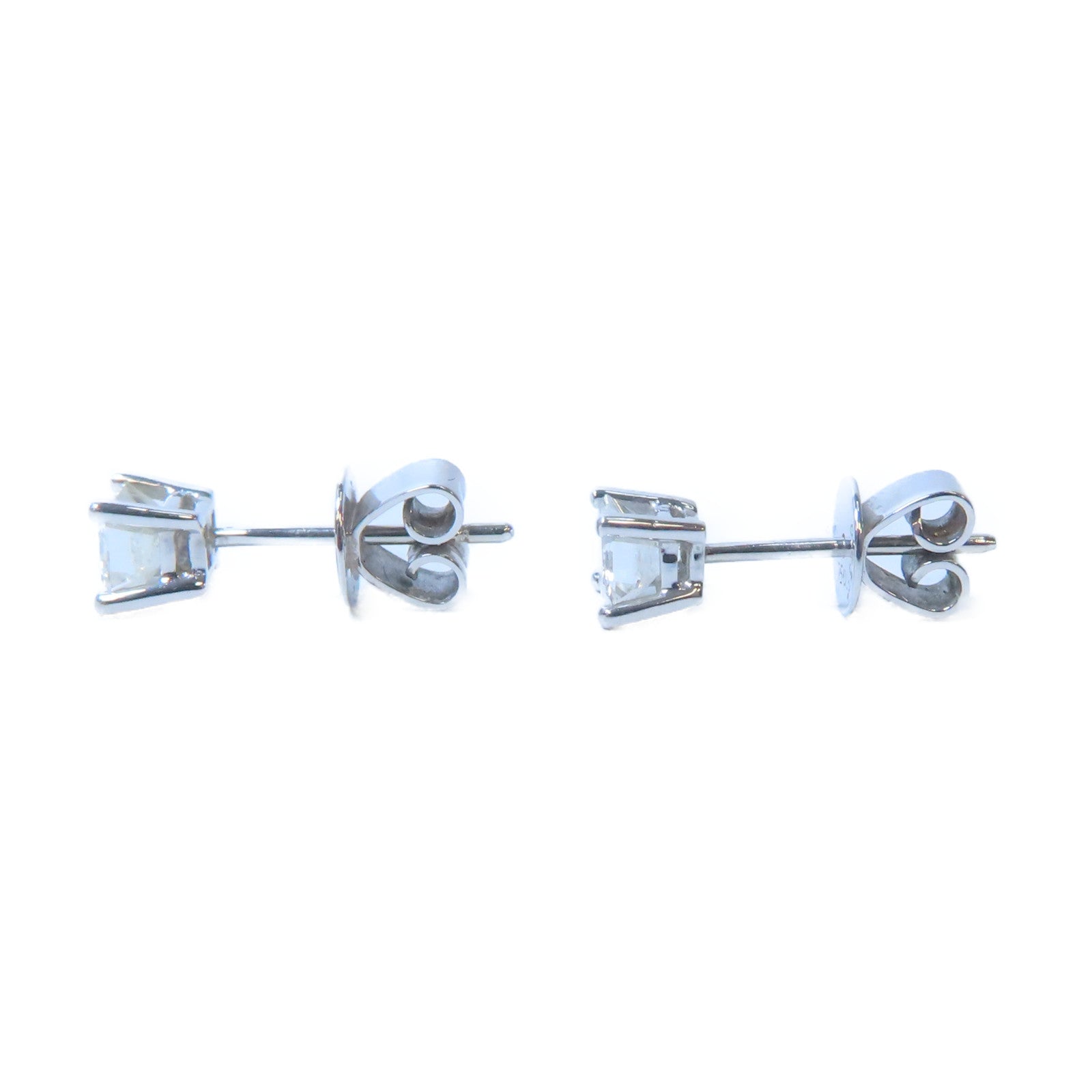 JEWELRY 18K白金Earrings 0.83ct鑽石耳環銀色