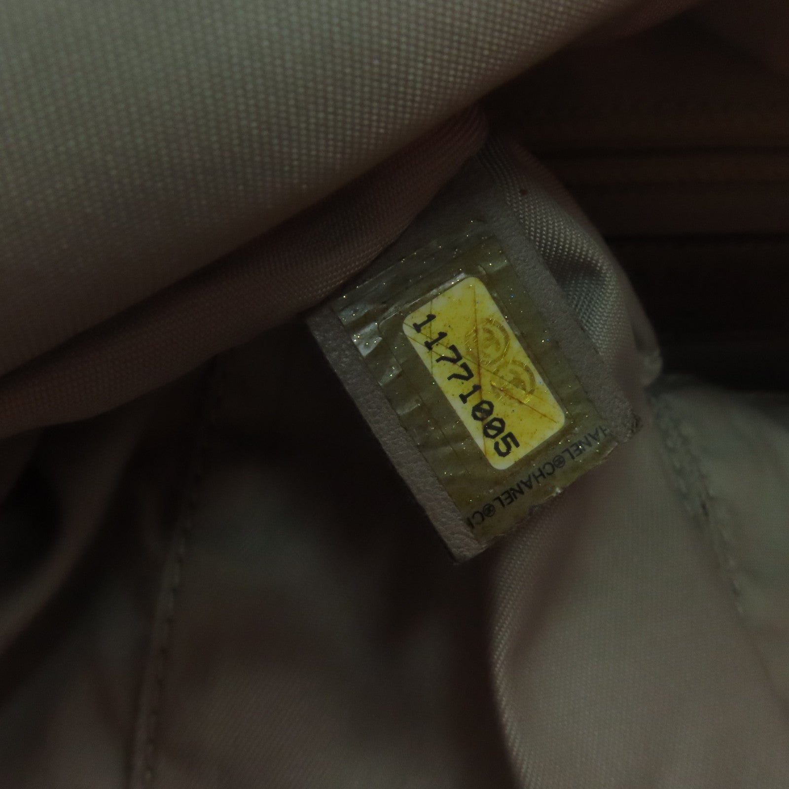 CHANEL 【激減優惠】菱格聚酯纖維Hand Bag銀扣手挽袋橙色
