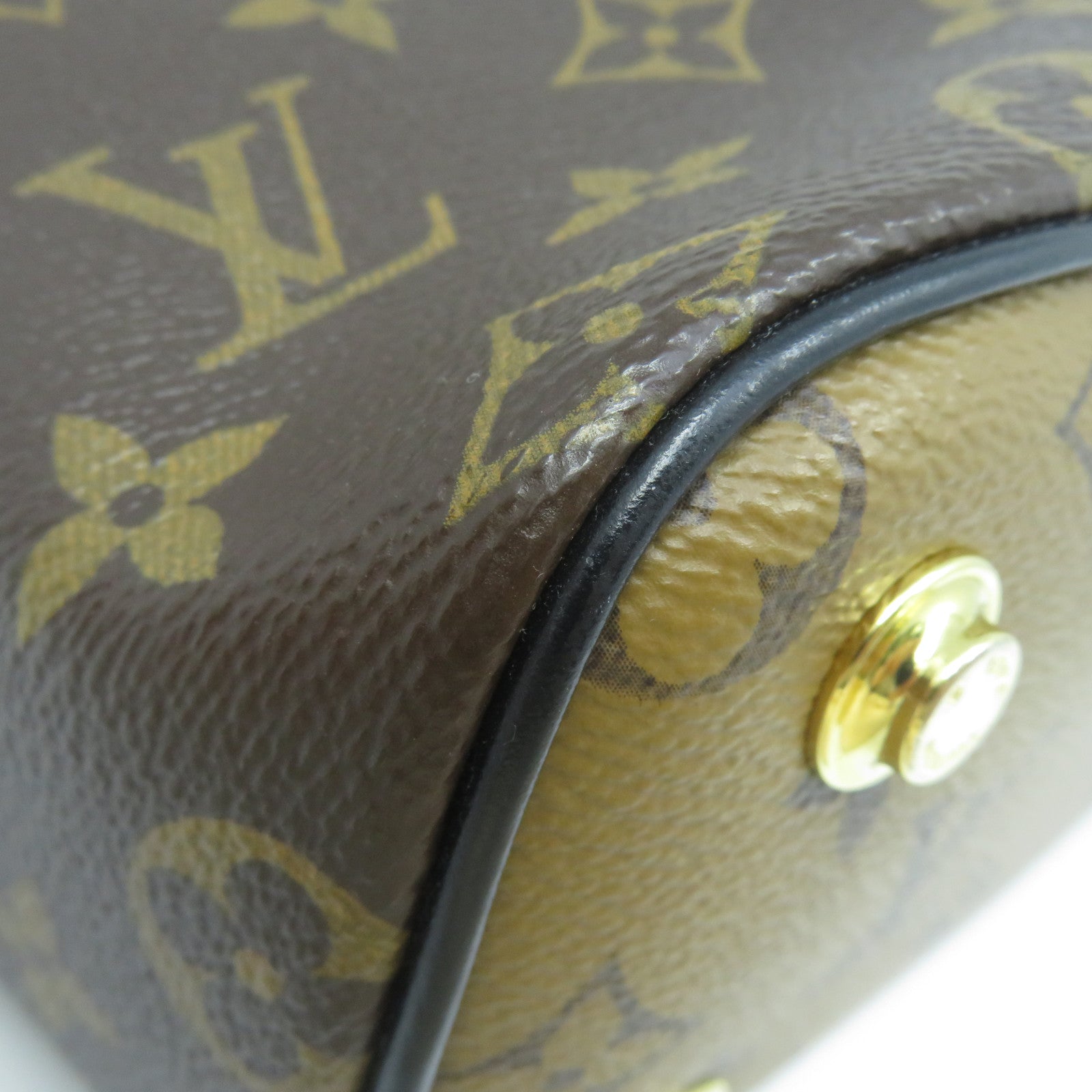 LOUIS VUITTON Monogram Vanity PM金扣手挽肩背兩用袋啡色