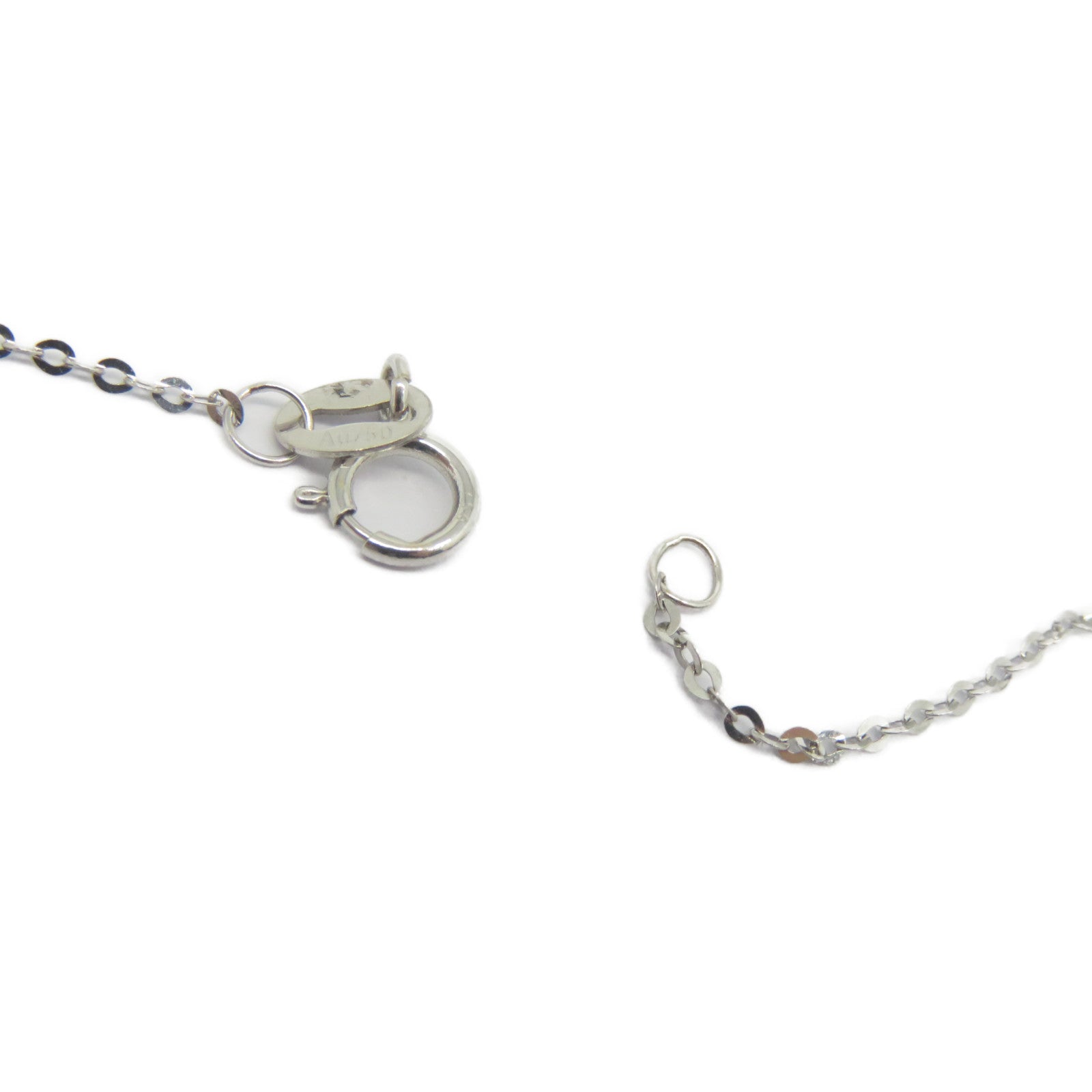 JEWELRY 18K白金Sapphire Diamond Necklace 0.326ct藍寶石/0.185ct鑽石項鍊
