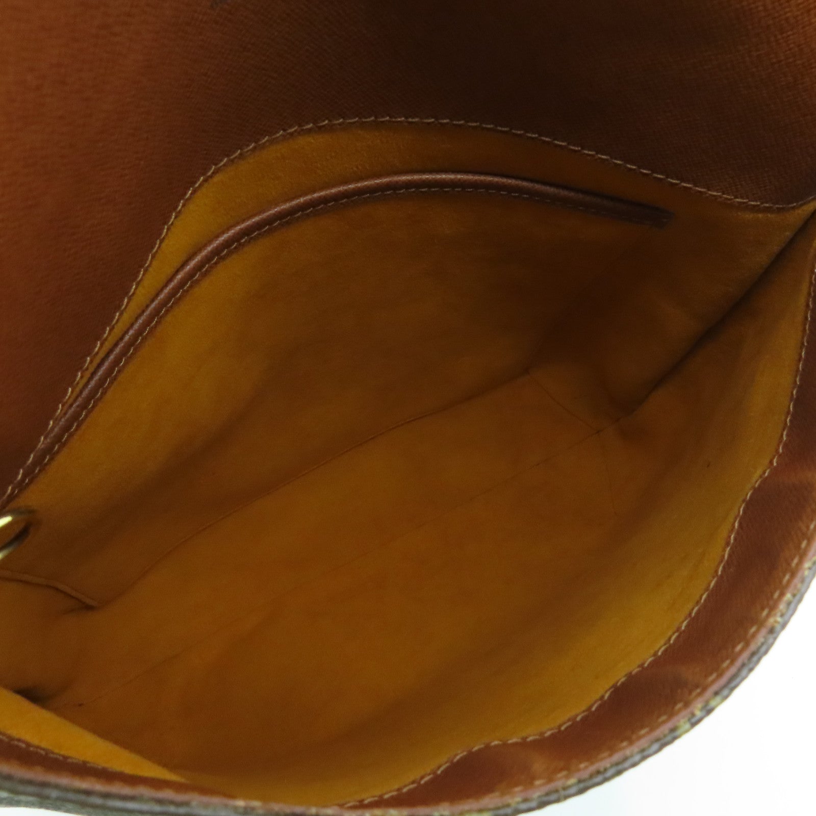 LOUIS VUITTON Monogram Musette Gold Buckle Shoulder Bag Brown