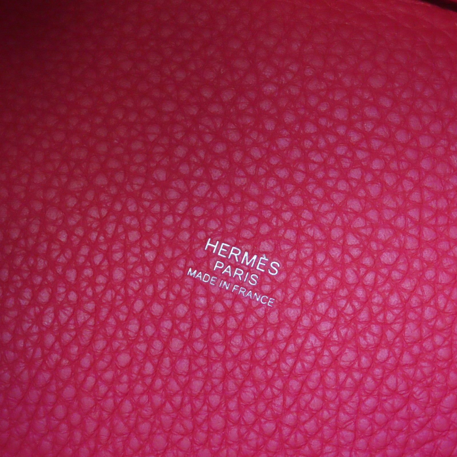 HERMES Clemence皮革Picotin PM Tote Bag銀扣手挽袋Rose Extreme玫瑰桃紅色