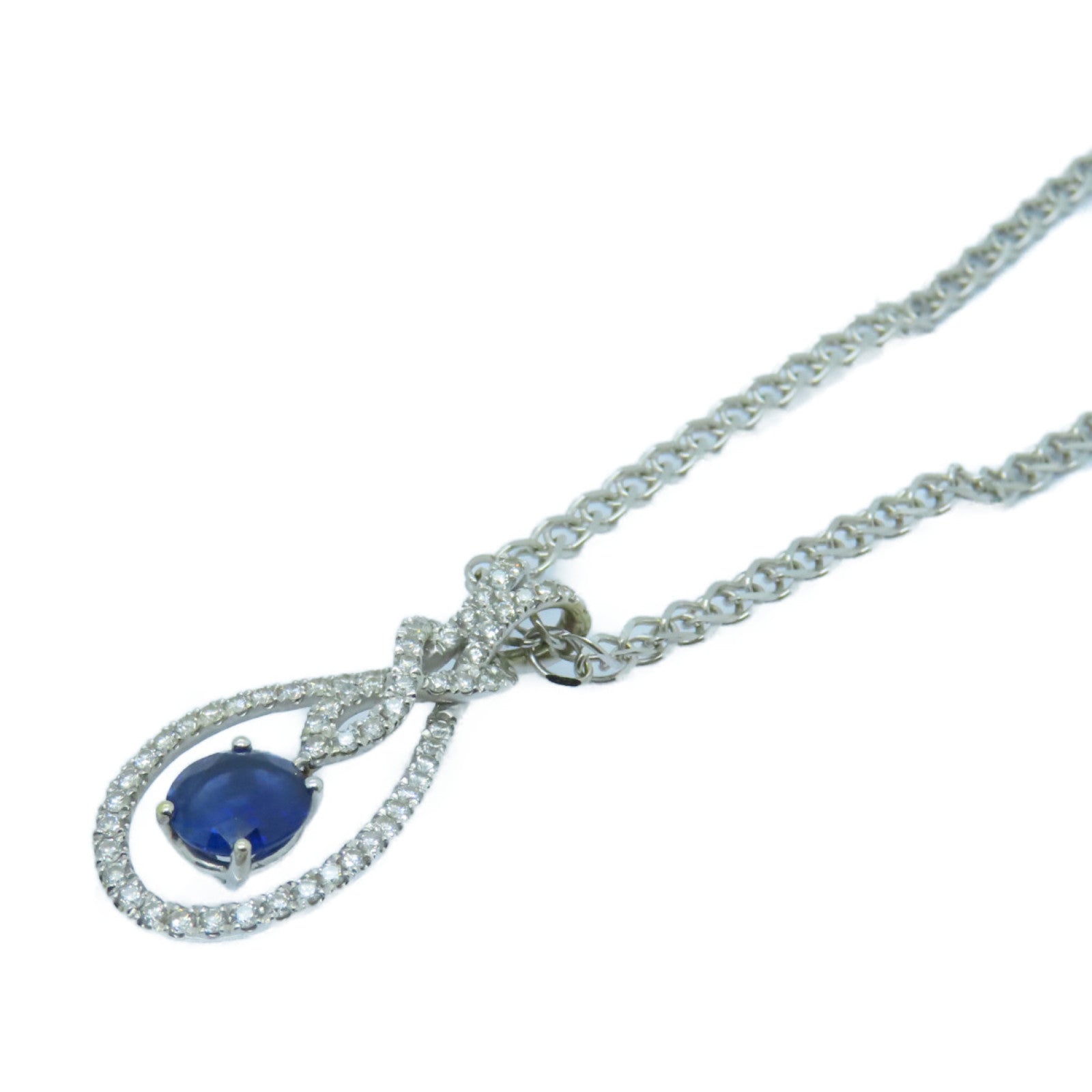 JEWELRY 【激減優惠】18K白金Sapphire Necklace 1.65ct藍寶石項鍊