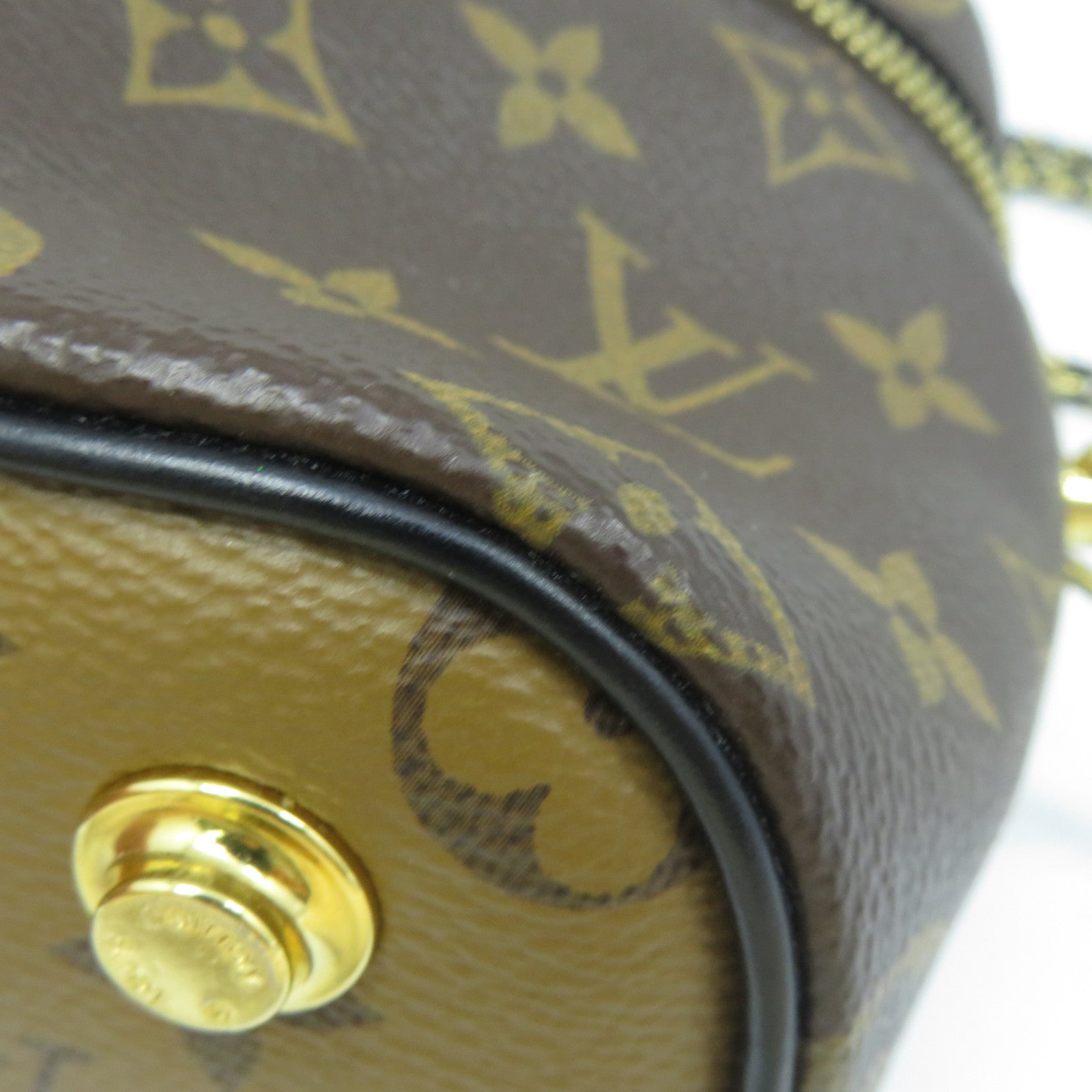 LOUIS VUITTON Monogram Vanity PM金扣手挽肩背兩用袋啡色