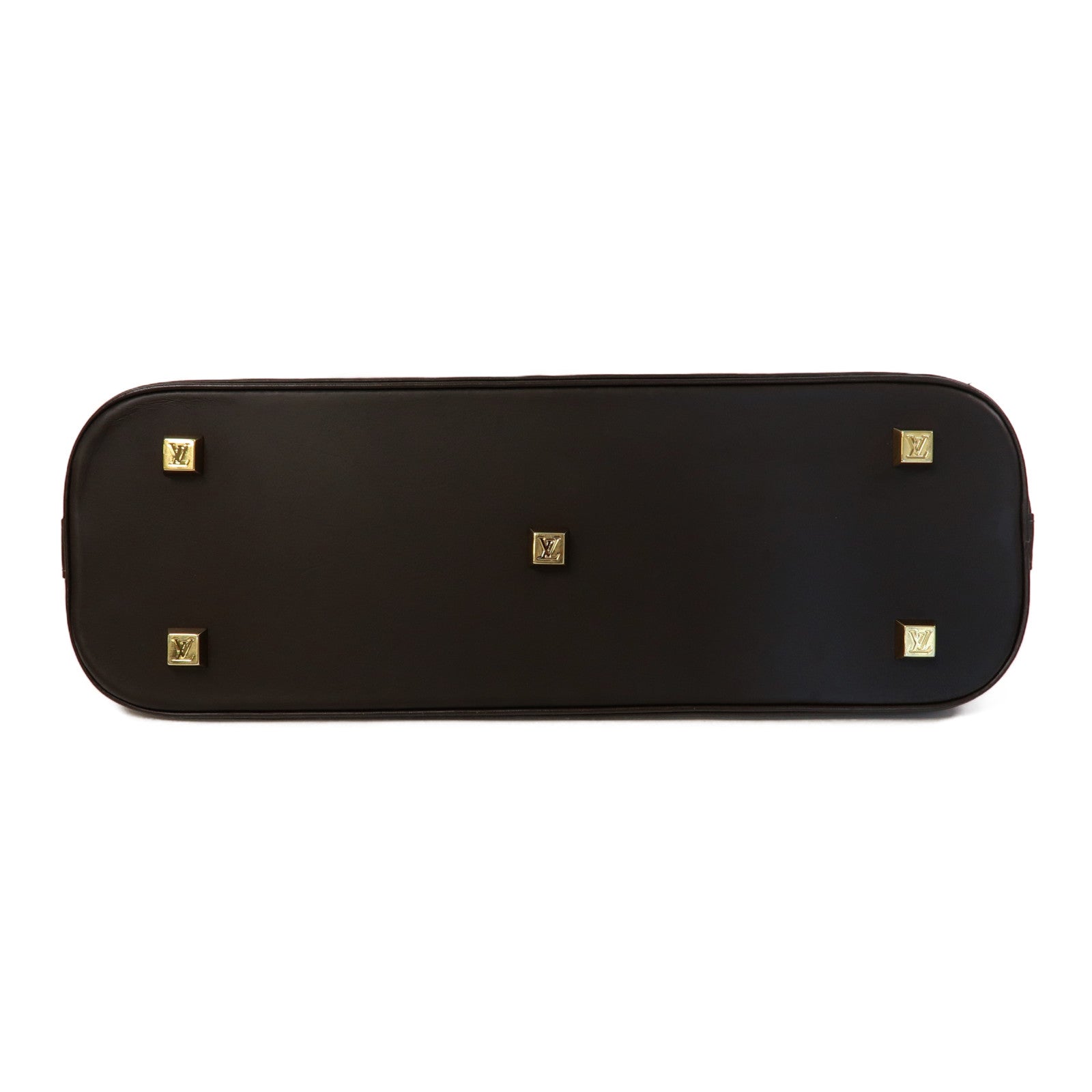 LOUIS VUITTON Monogram Mini Alma Ron金扣手挽袋米色/啡色