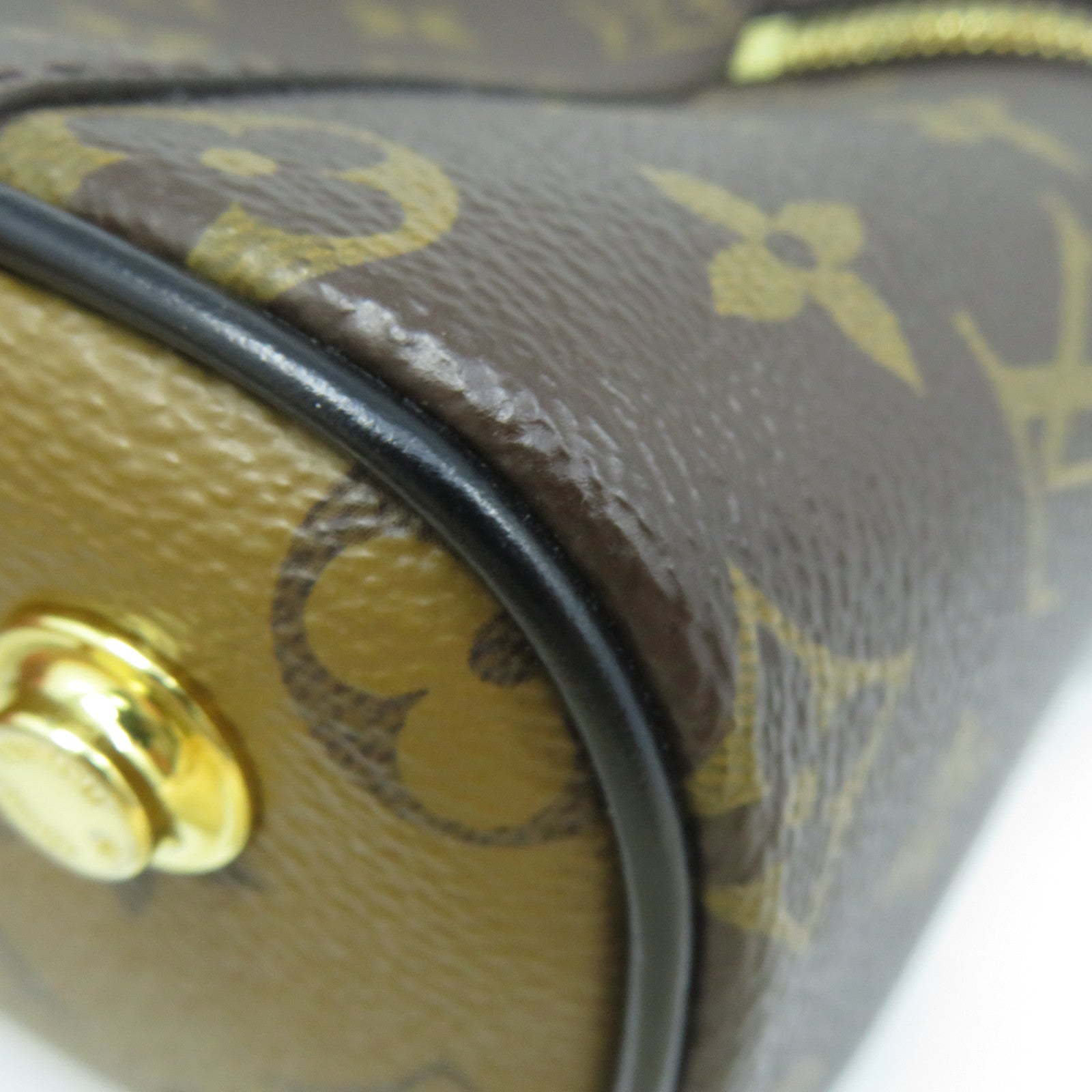 LOUIS VUITTON Monogram Vanity PM金扣手挽肩背兩用袋啡色