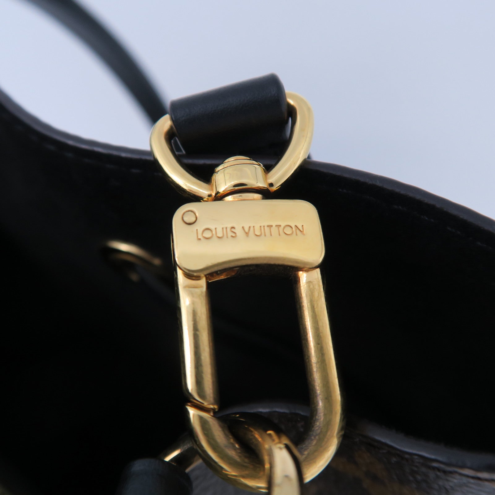 LOUIS VUITTON Monogram Neo Noe MM金扣肩背袋啡色