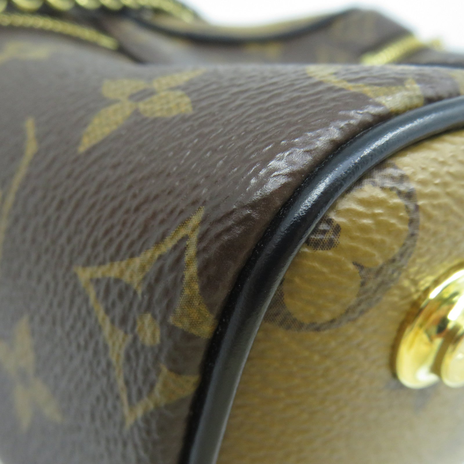 LOUIS VUITTON Monogram Vanity PM金扣手挽肩背兩用袋啡色