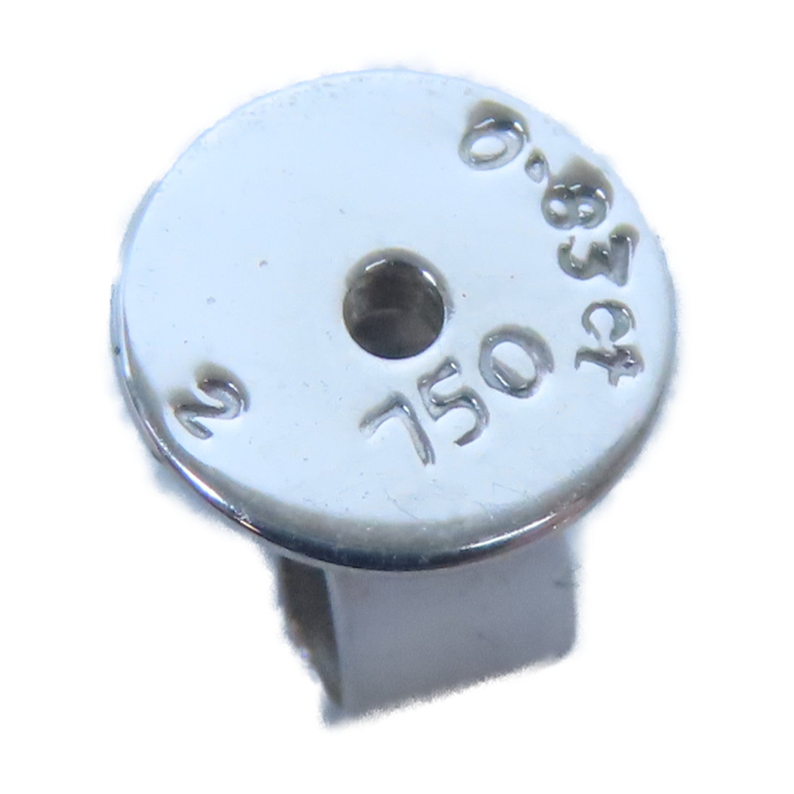 JEWELRY 18K白金Earrings 0.83ct鑽石耳環銀色