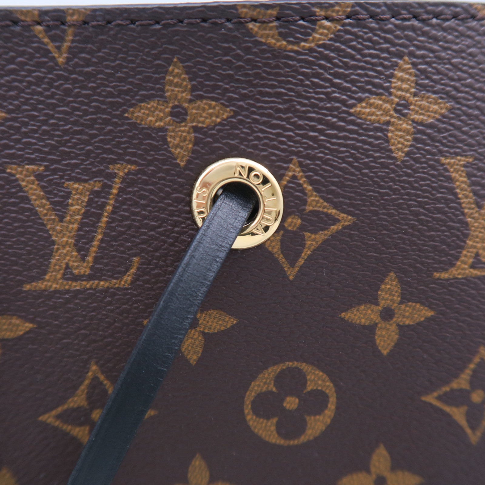 LOUIS VUITTON Monogram Neo Noe MM金扣肩背袋啡色