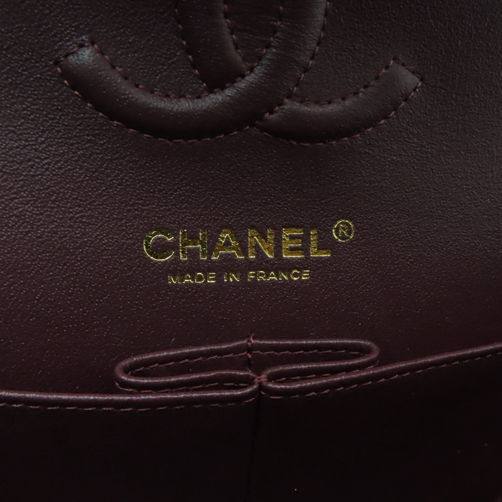 CHANEL 菱格羊皮皮革Classic 23cm金扣鏈帶肩背袋黒色