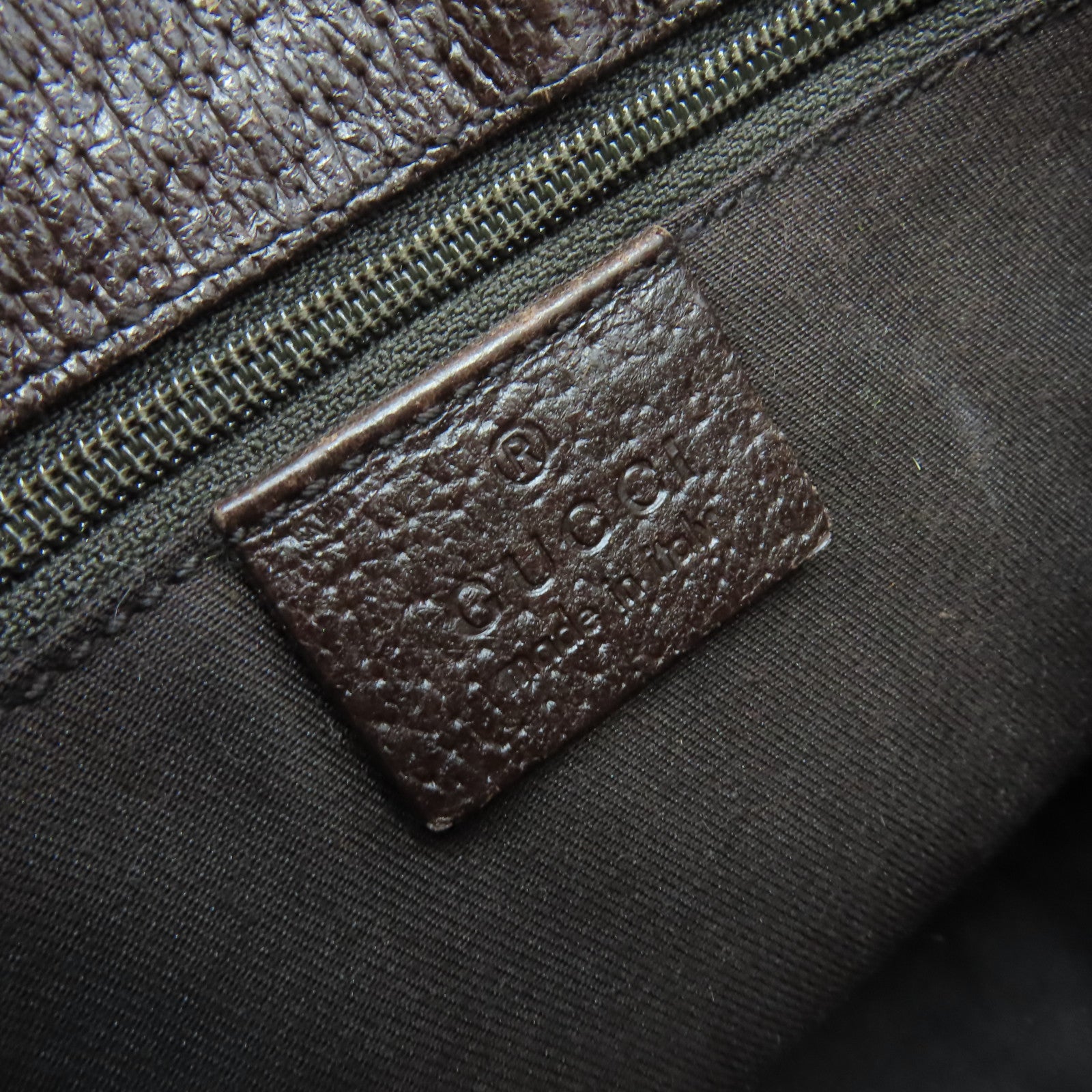 GUCCI GG帆布Waist Body Bag銀扣腰包啡色