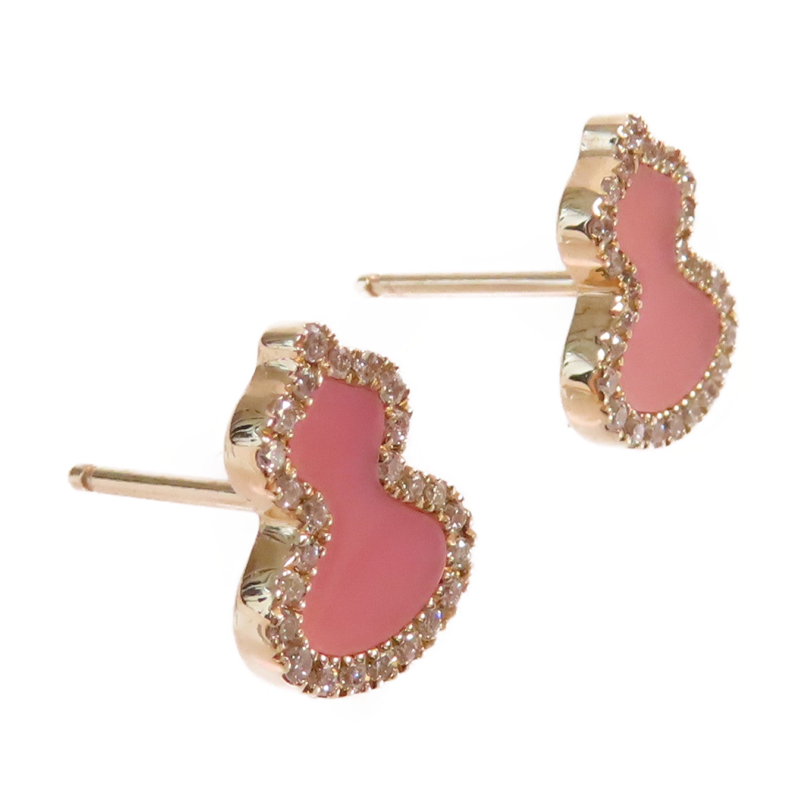JEWELRY 18K玫瑰金/1.66ct鑽石Qeelin Diamond Earrings耳環粉紅色