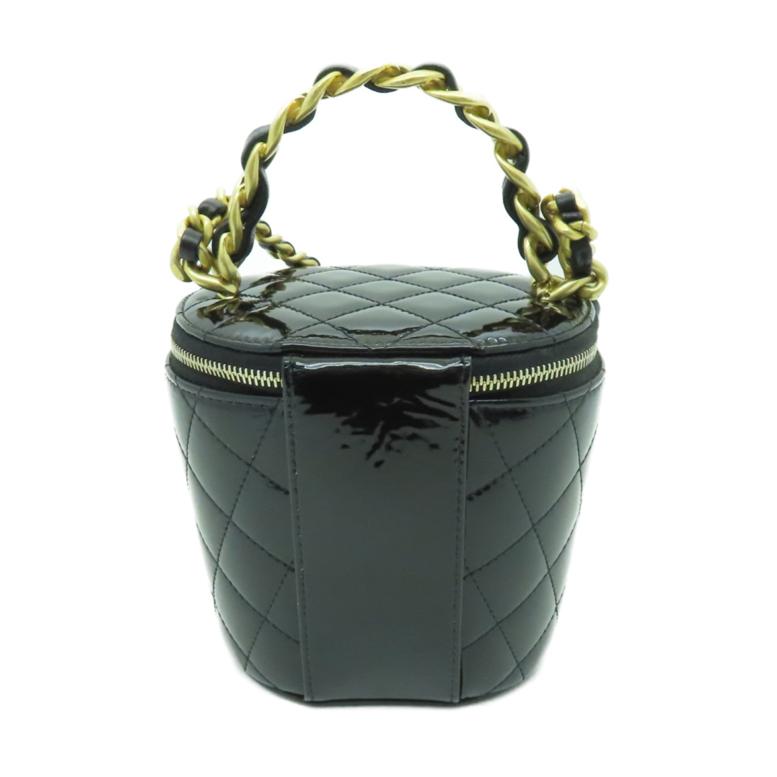 CHANEL 【激減優惠】漆皮皮革2way Shoulder Bag金扣手挽肩背兩用袋黑色
