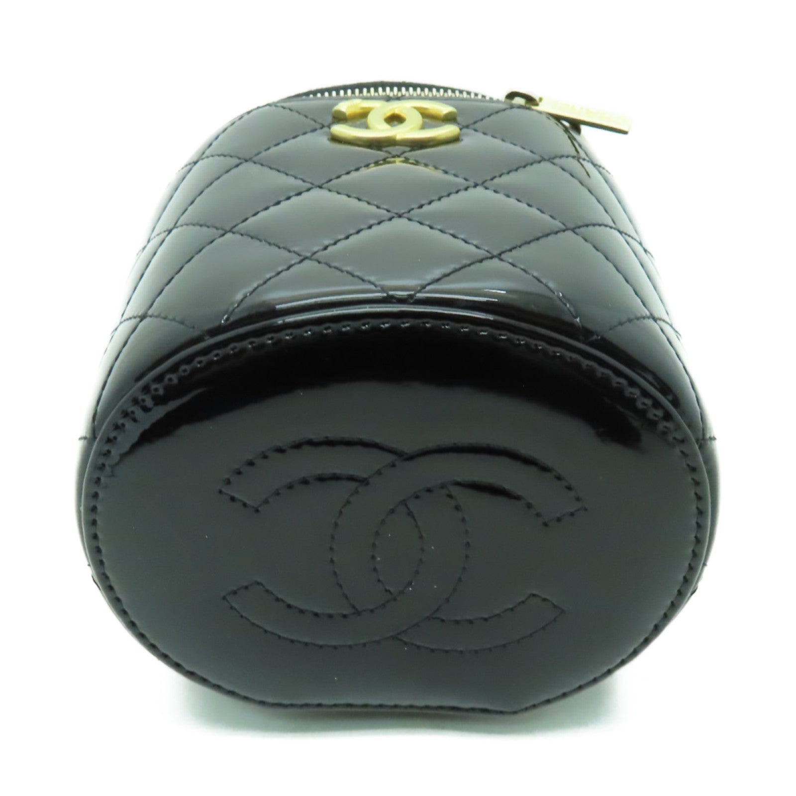 CHANEL 【激減優惠】漆皮皮革2way Shoulder Bag金扣手挽肩背兩用袋黑色