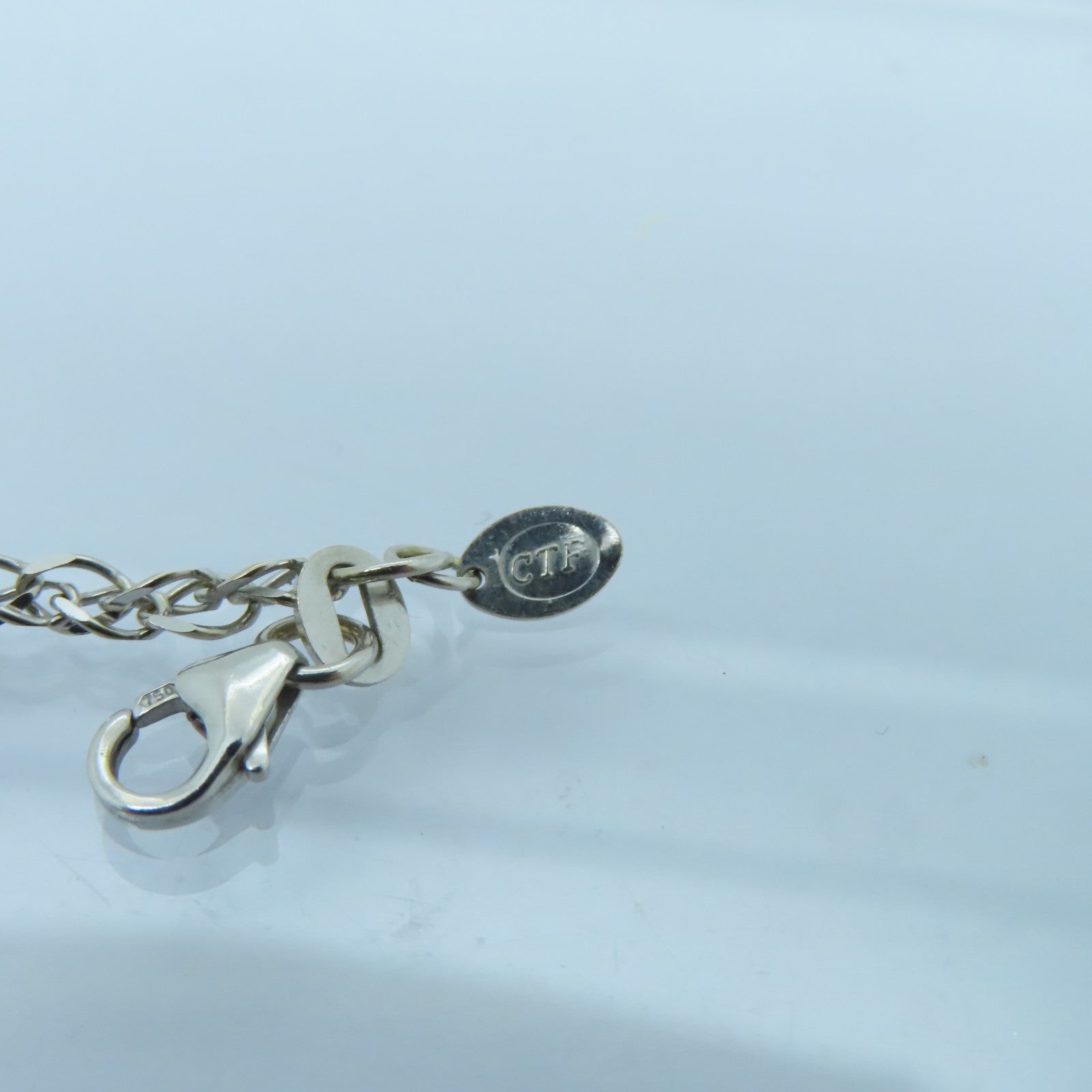 JEWELRY 【激減優惠】18K白金Sapphire Necklace 1.65ct藍寶石項鍊