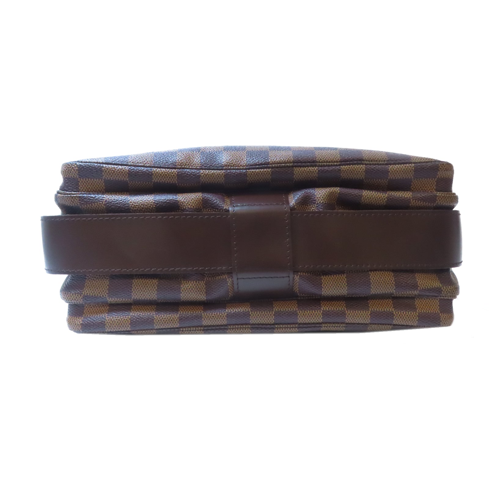 LOUIS VUITTON Damier Naviglio金扣肩背袋啡色