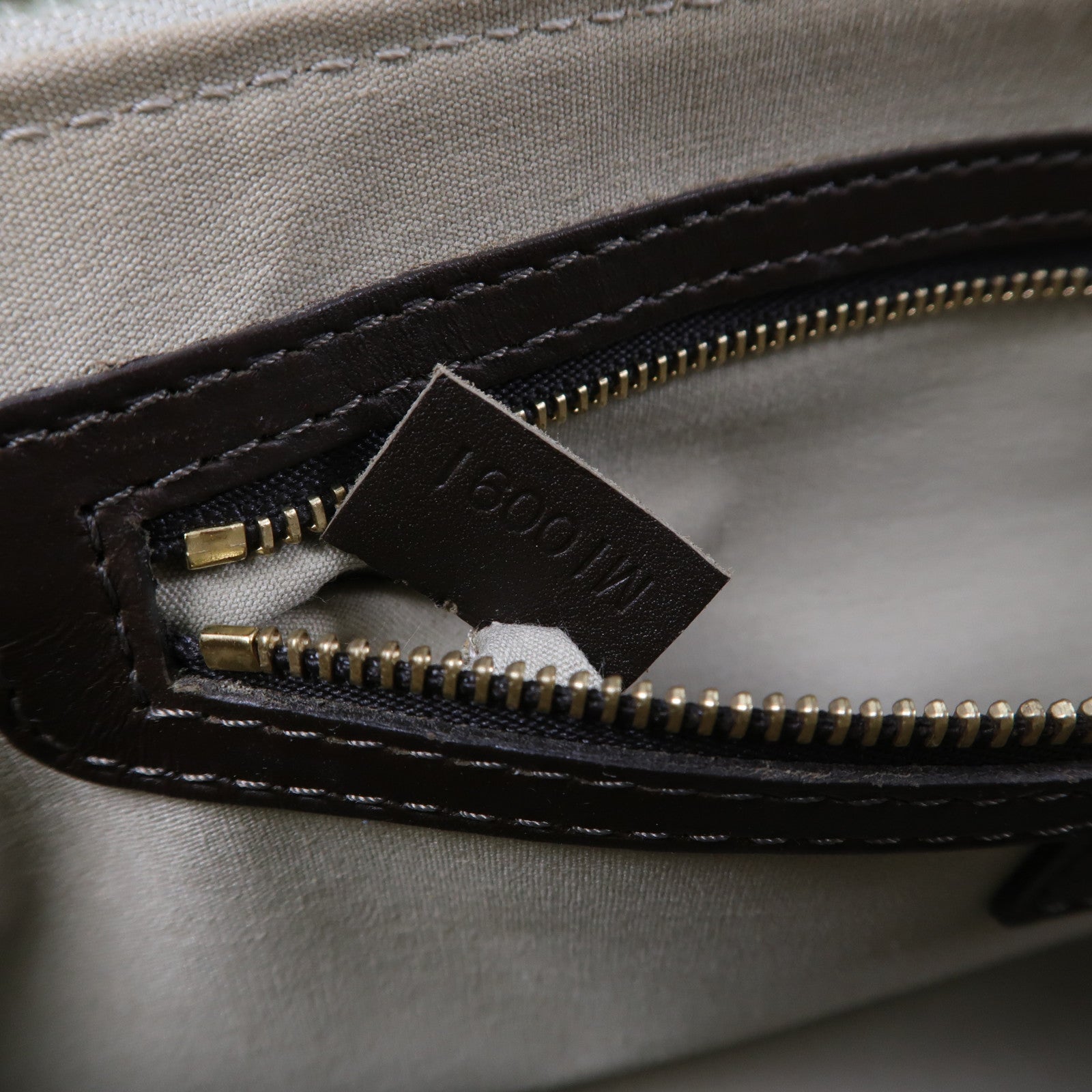 LOUIS VUITTON Monogram Mini Alma Ron金扣手挽袋米色/啡色