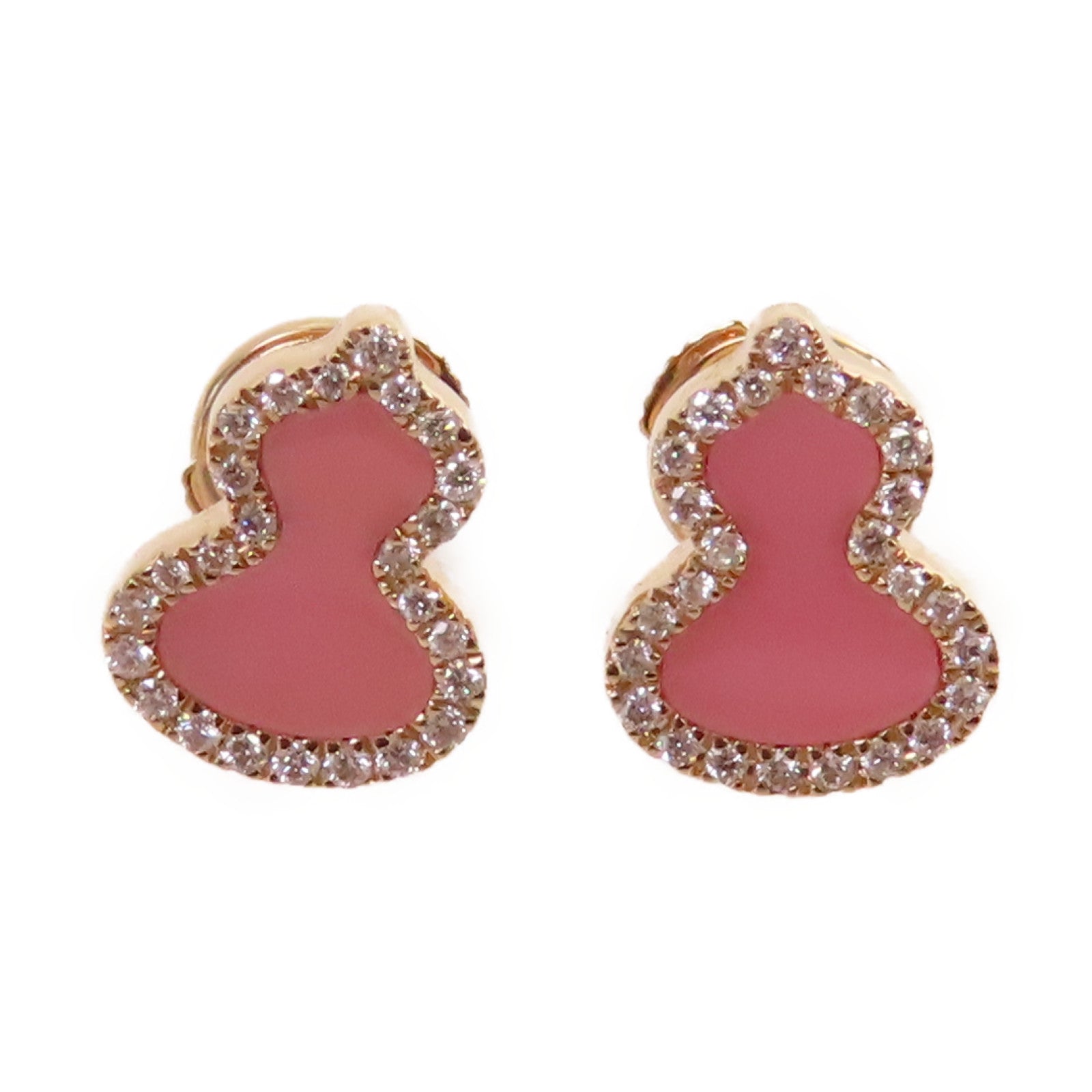 JEWELRY 18K玫瑰金/1.66ct鑽石Qeelin Diamond Earrings耳環粉紅色