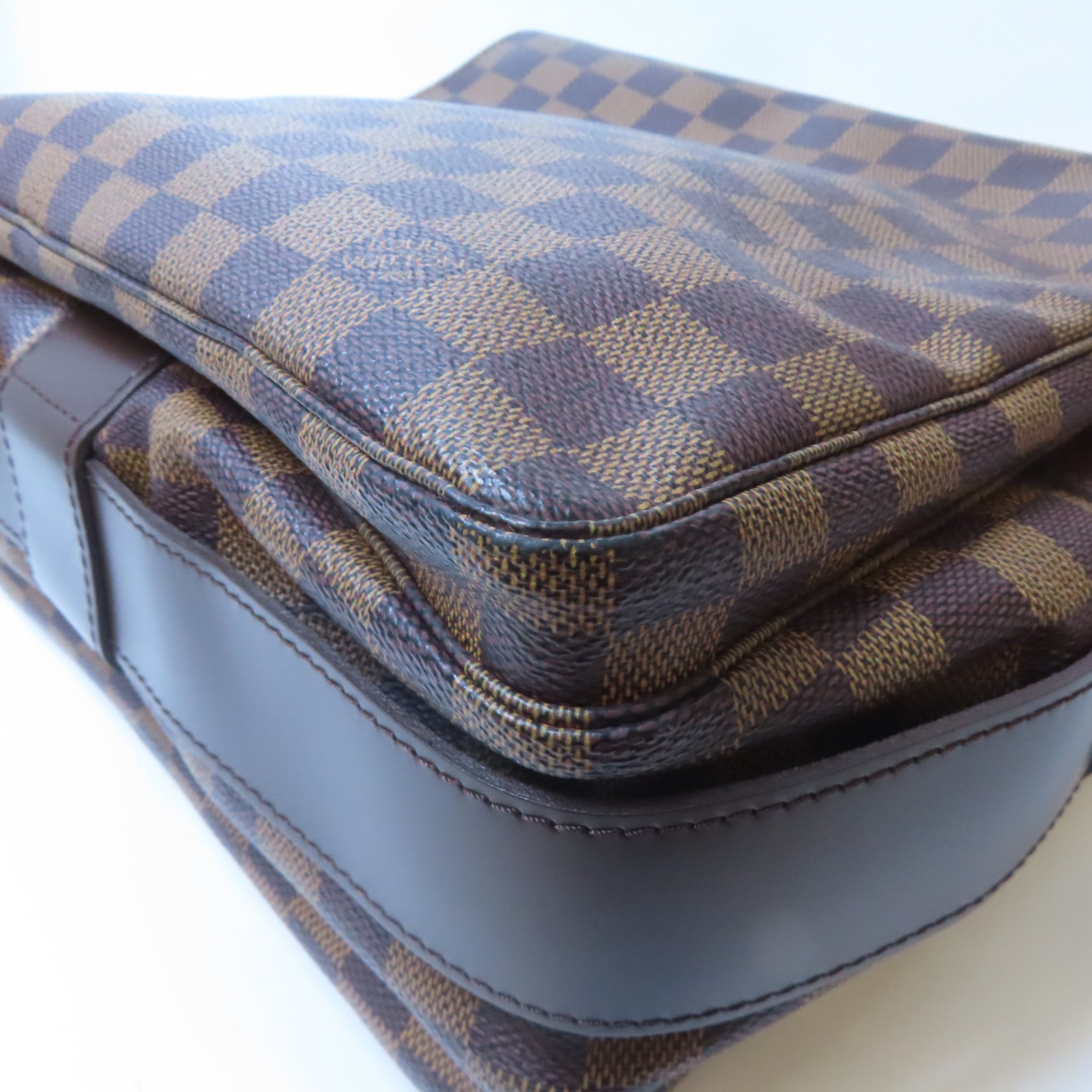 LOUIS VUITTON Damier Naviglio金扣肩背袋啡色
