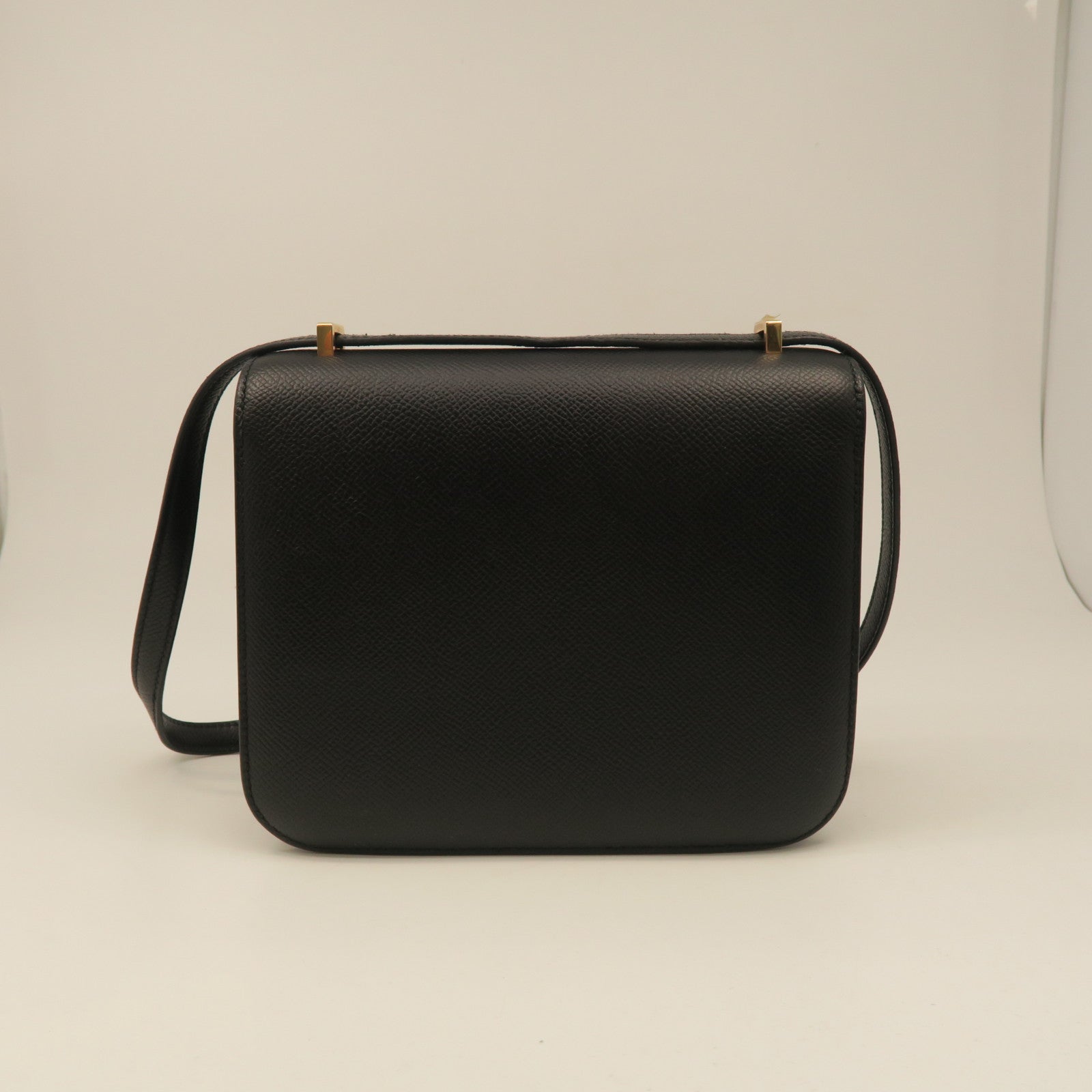 HERMES Constance Mini 2 way Shoulder Gold Buckle Shoulder Bag Black