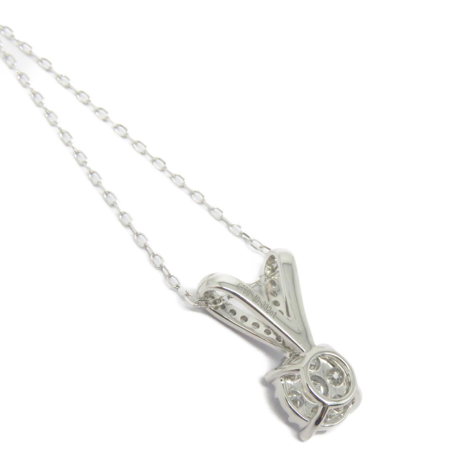 JEWELRY 18K白金Diamond Necklace 0.332ct鑽石項鍊