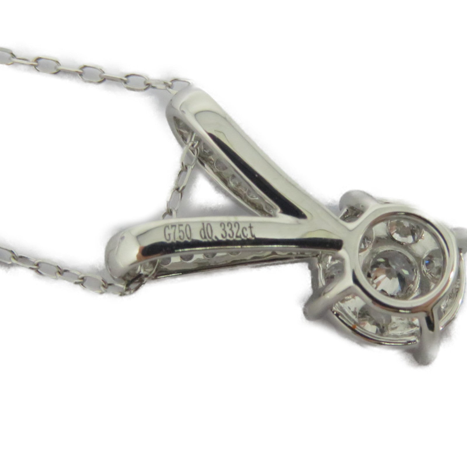 JEWELRY 18K白金Diamond Necklace 0.332ct鑽石項鍊