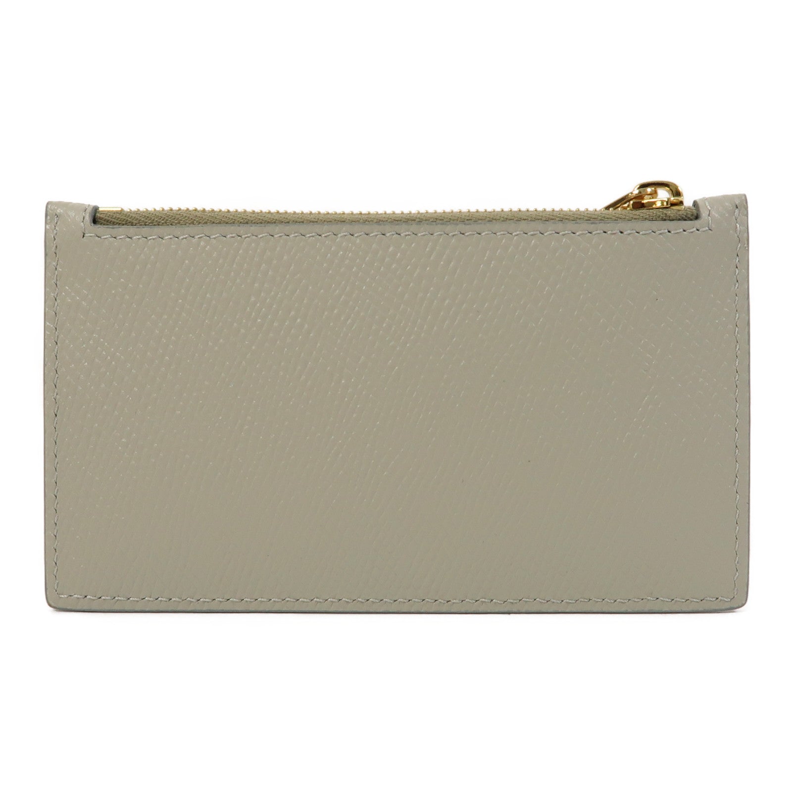 CELINE 牛皮皮革Card Case金扣卡片套淺綠色