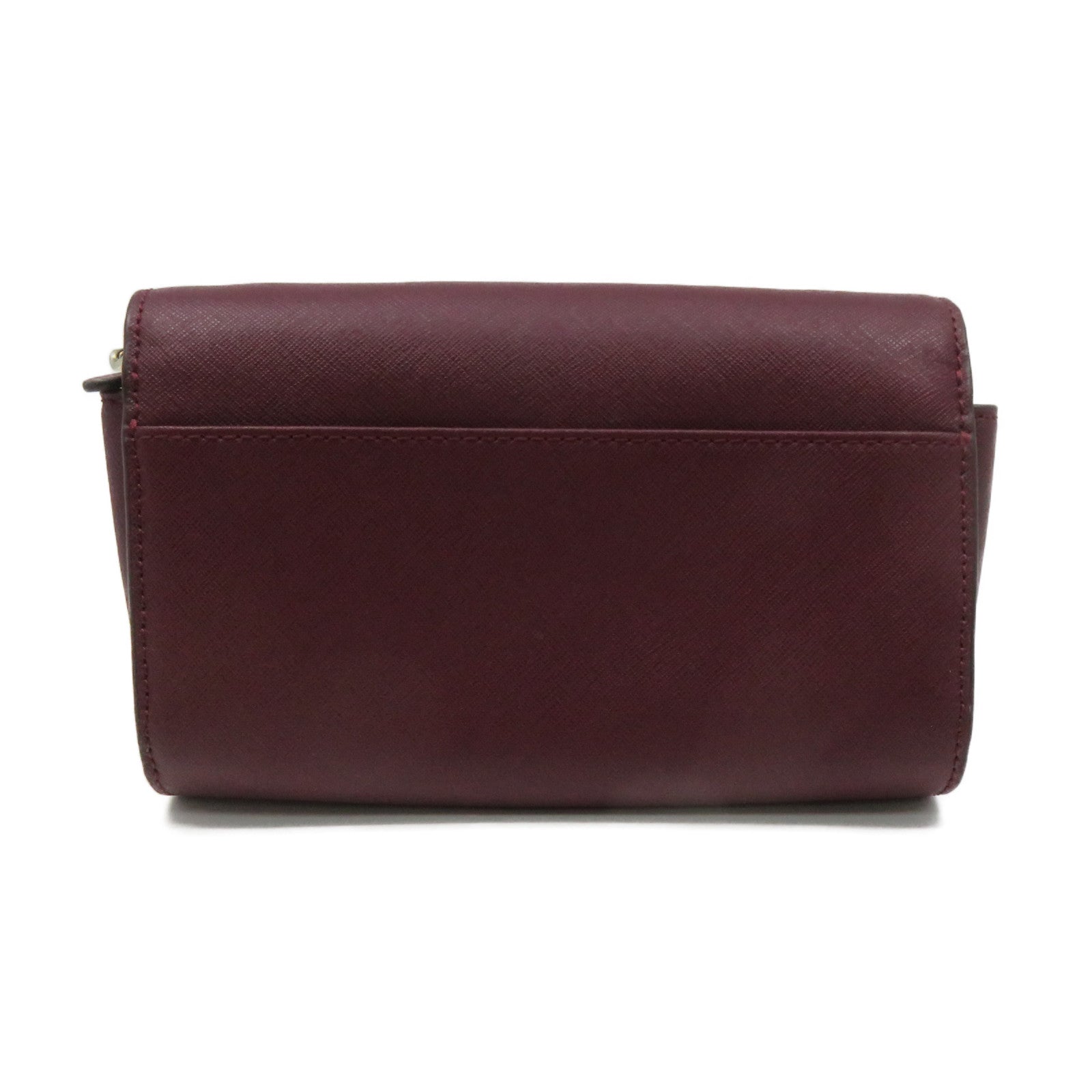 Kate Spade Leather Shoulder Bag Burgundy