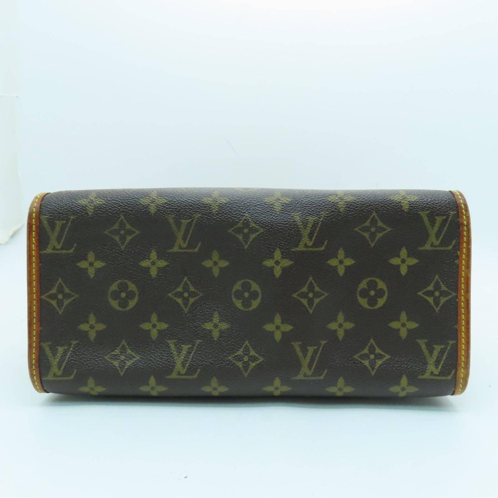 LOUIS VUITTON Monogram Popincourt Haut Gold Buckle Shoulder Bag Brown